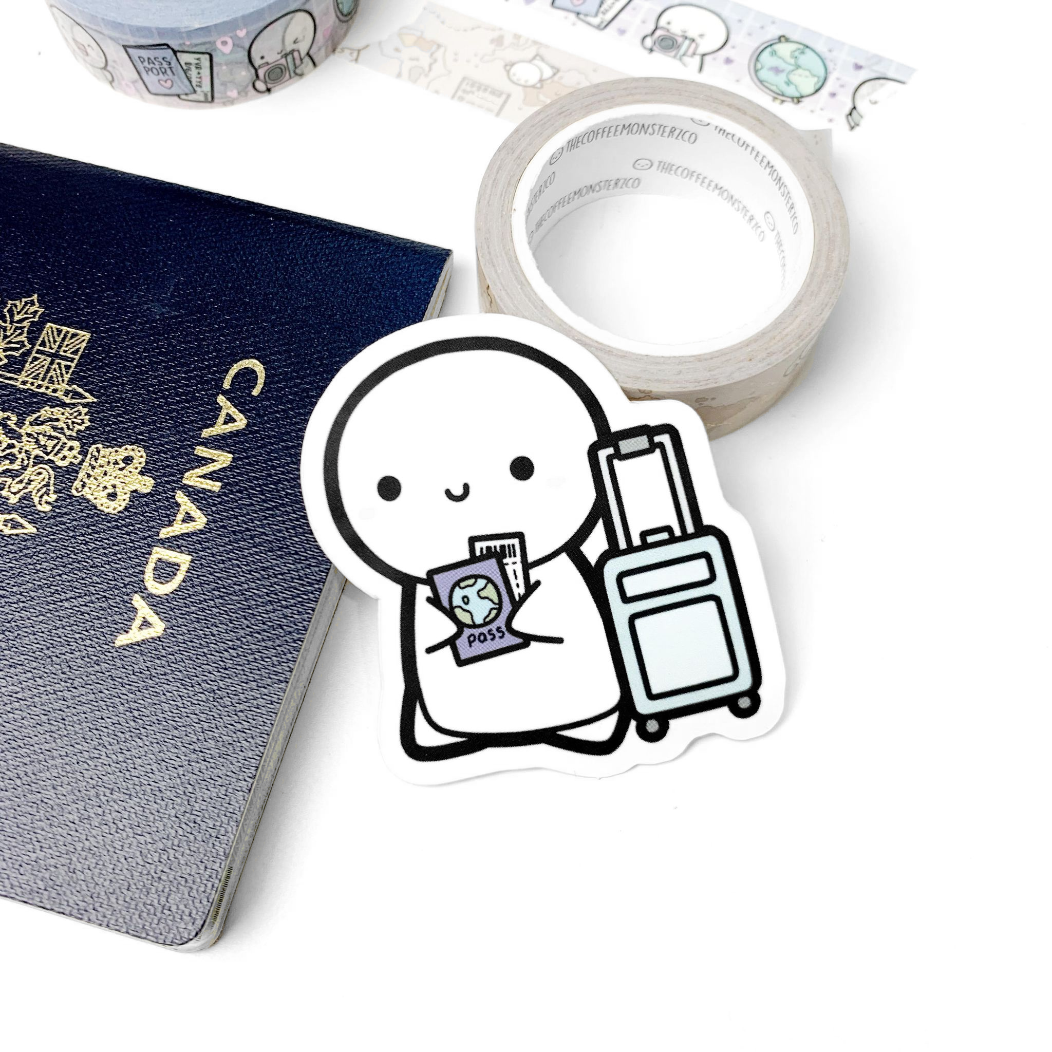 Traveling Emoti - Vinyl Sticker