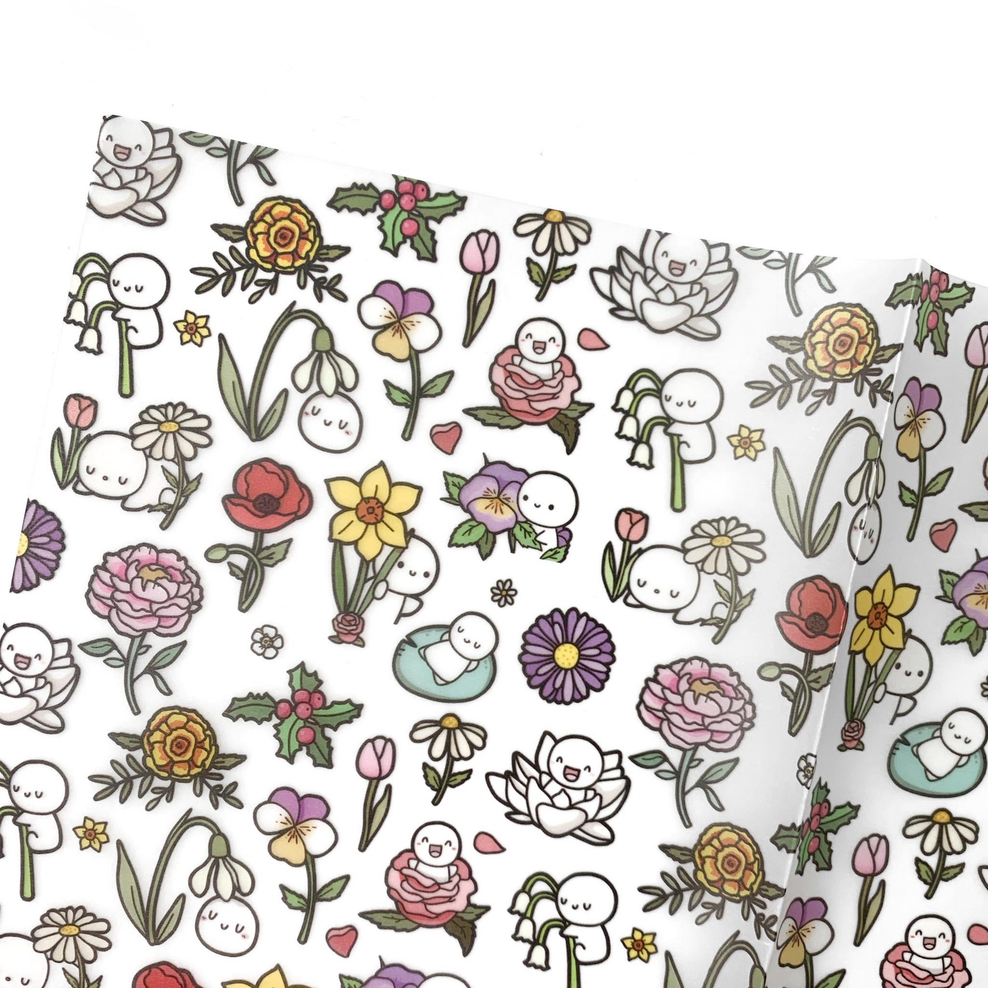 Flower Emotis - Vellum Paper