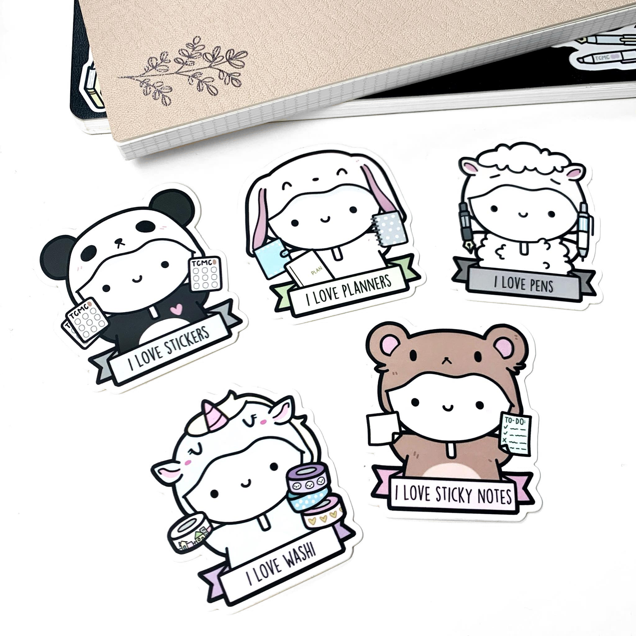 Stationery Lover Onesies (Matte Finish) Vinyl Stickers