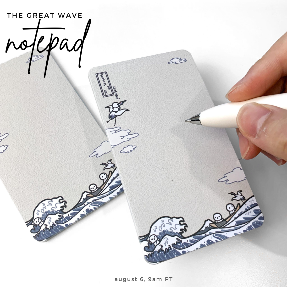 The Great Wave - Long Notepad