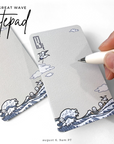 The Great Wave - Long Notepad (1 Per Customer)