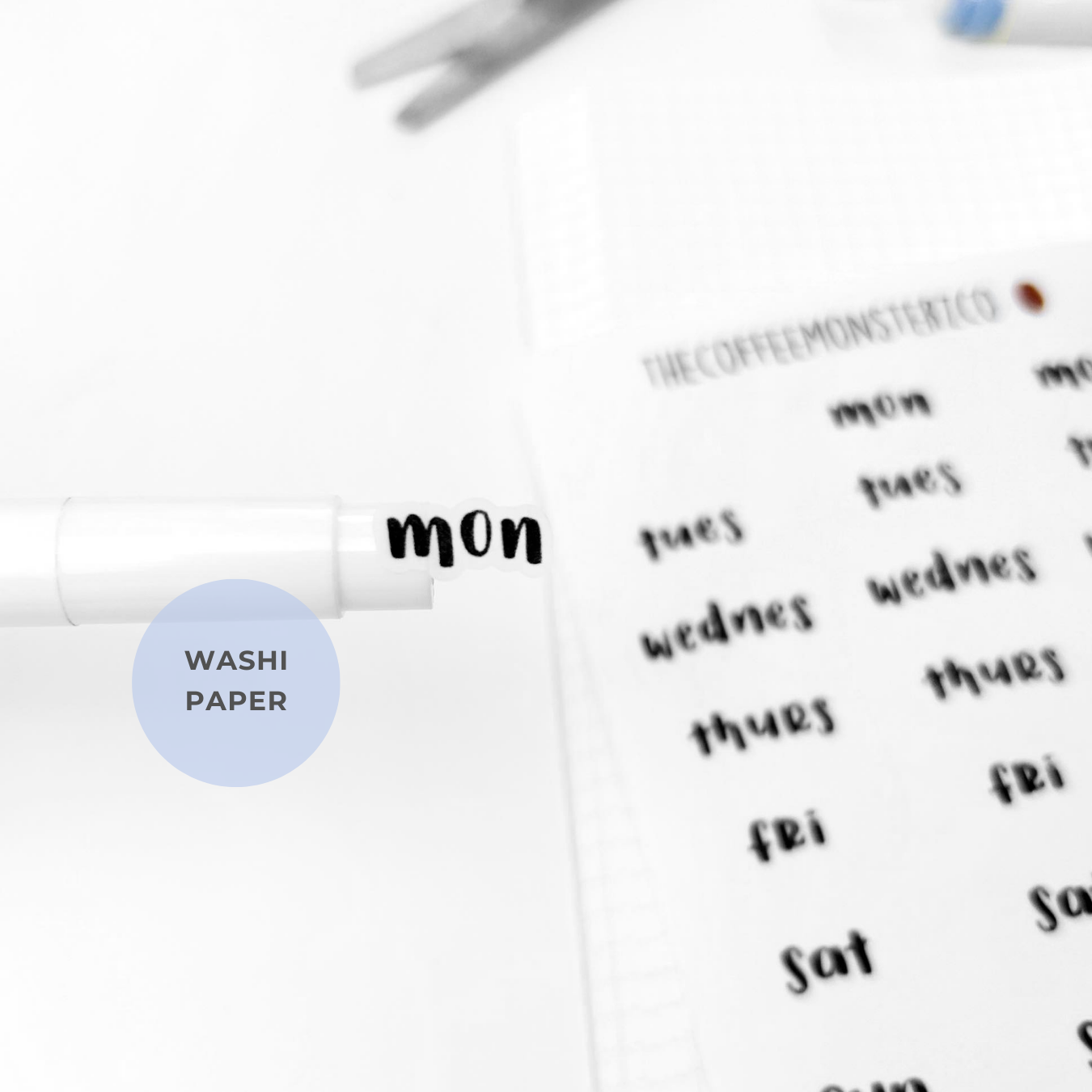Helen's Lettering: Bold Abbreviated Days of the Week