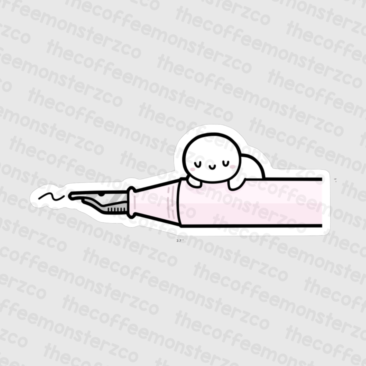 Fountain Pen - Vinyl Sticker