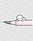 Fountain Pen - Vinyl Sticker