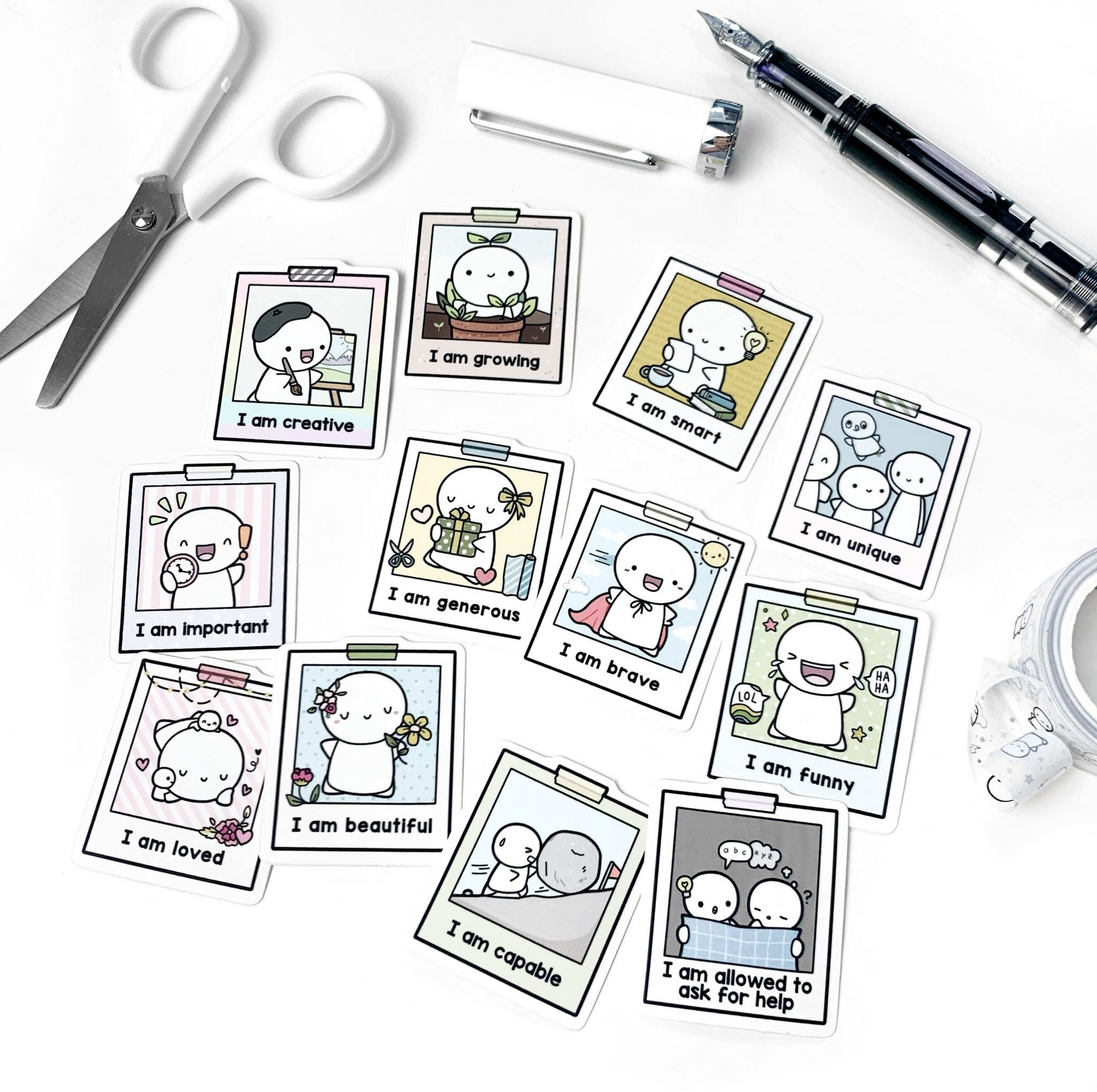 Affirmation Vinyl Stickers