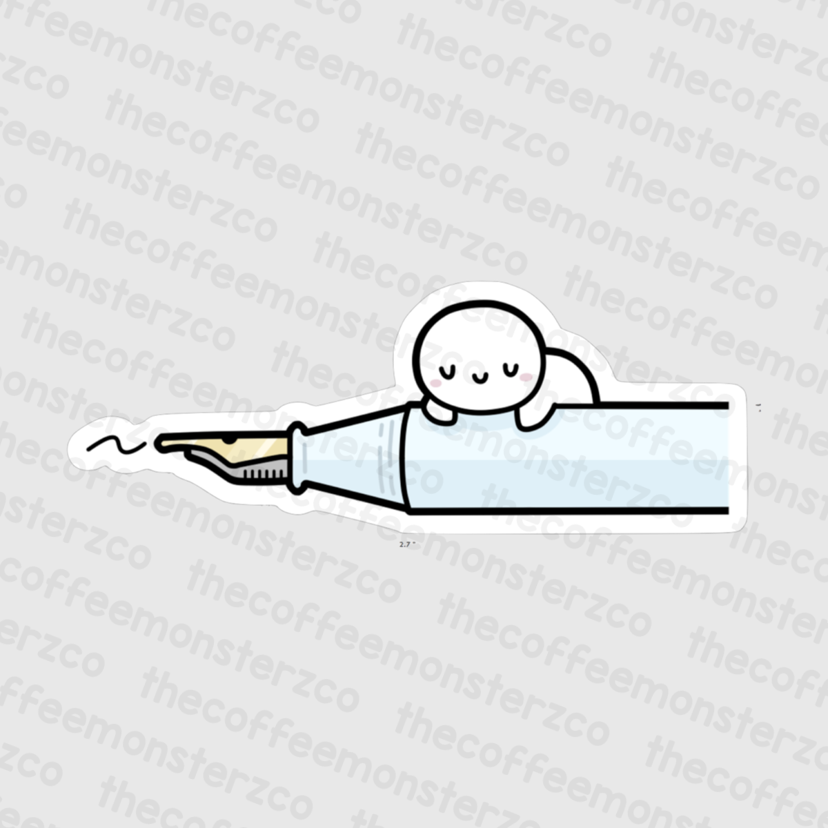 Fountain Pen - Vinyl Sticker