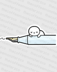 Fountain Pen - Vinyl Sticker