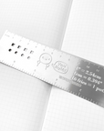 Misfit Silver Stencil - Emoti Metal Ruler (1 per customer)