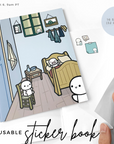Bedroom in Emoti Land - Reusable Sticker Album