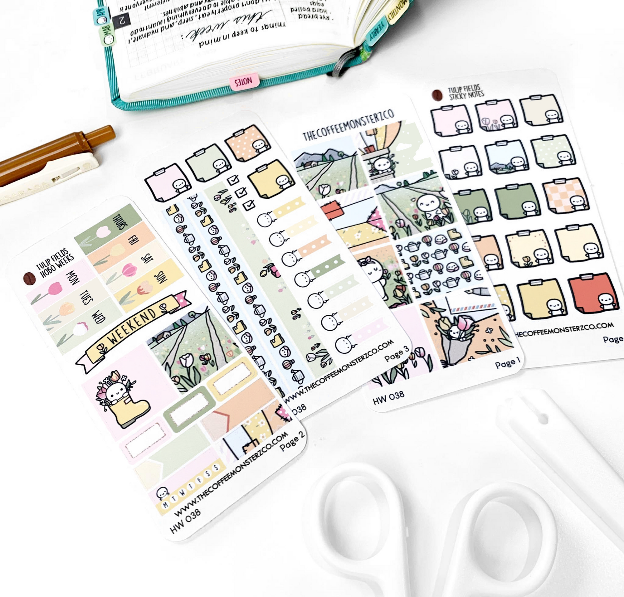 Tulip Fields Hobonichi Weeks Kit