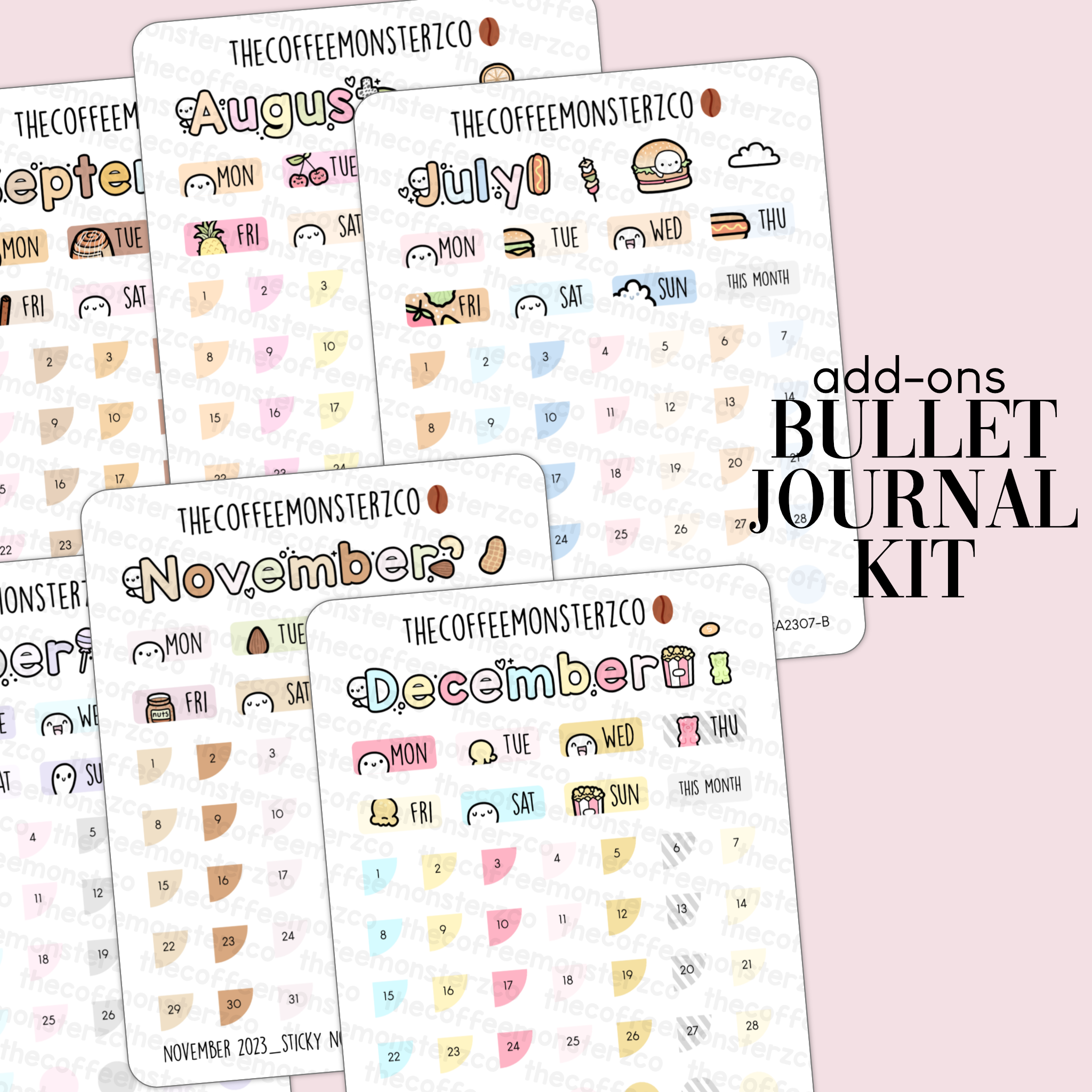 Planner stickers bundle vol. 6. Bullet Journal Stickers. Printable