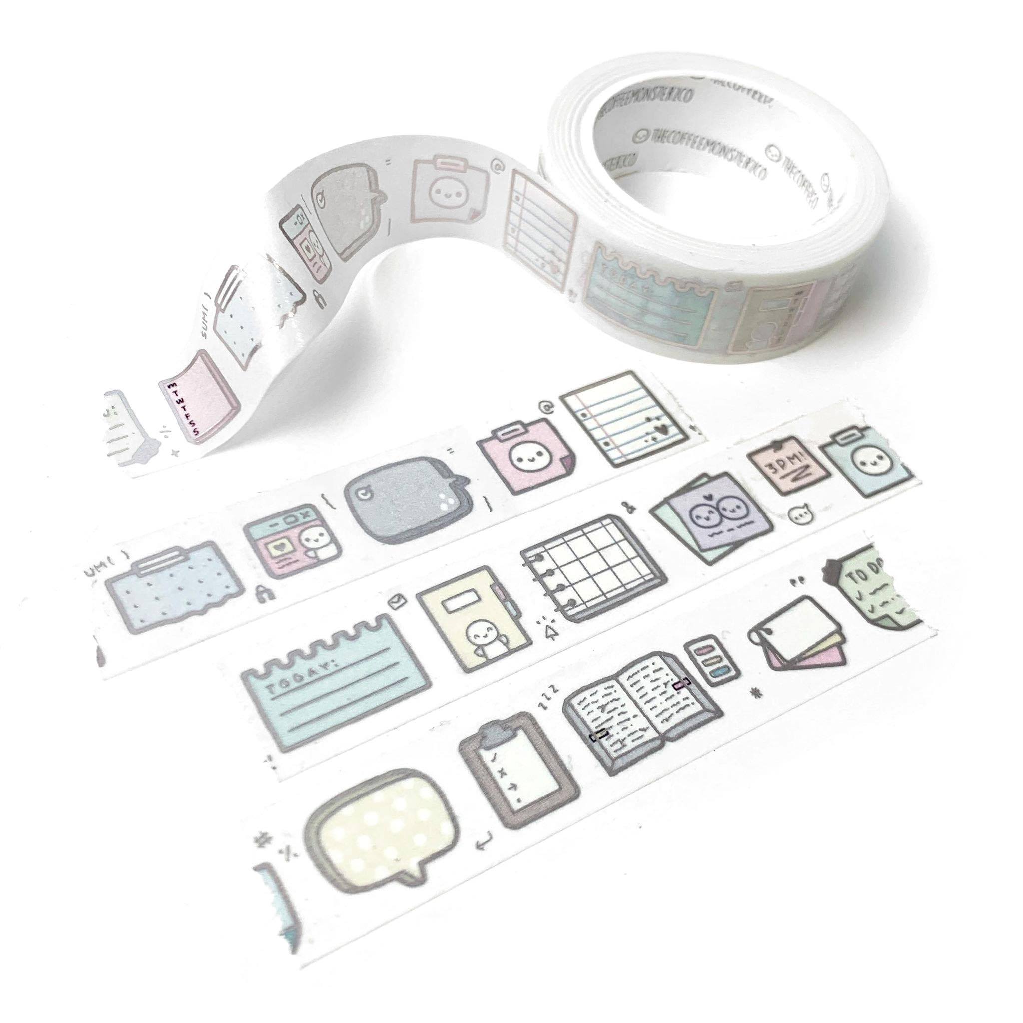 BUNDLE - PERFORATED WASHI TAPE 10mm set of 2 - Days of the Week