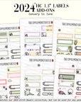 2024 Coordinating Add-ons - Hobonichi Cousin (1.30") Labels - Part 1