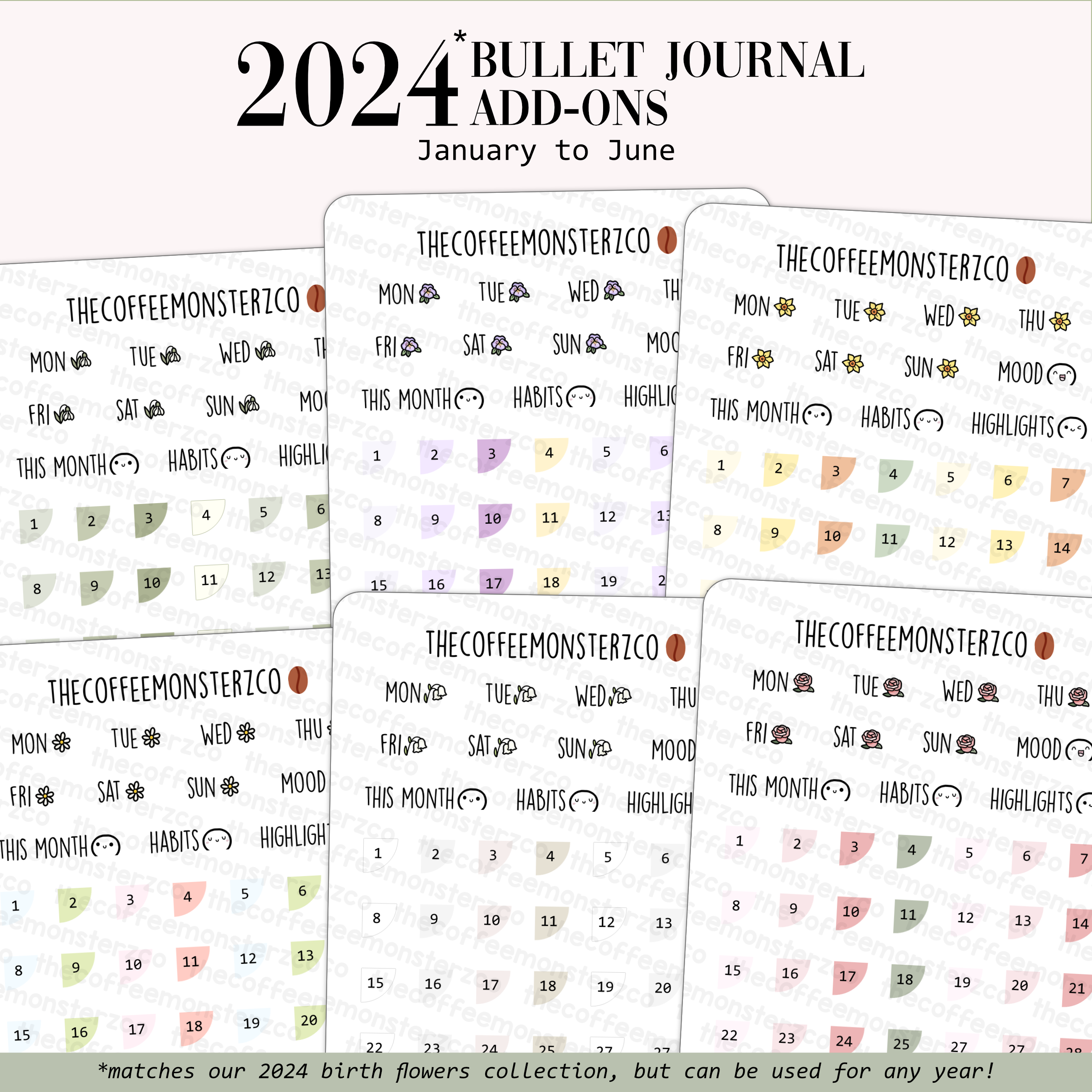 2024 Coordinating Add-ons - Bullet Journal - Part 1