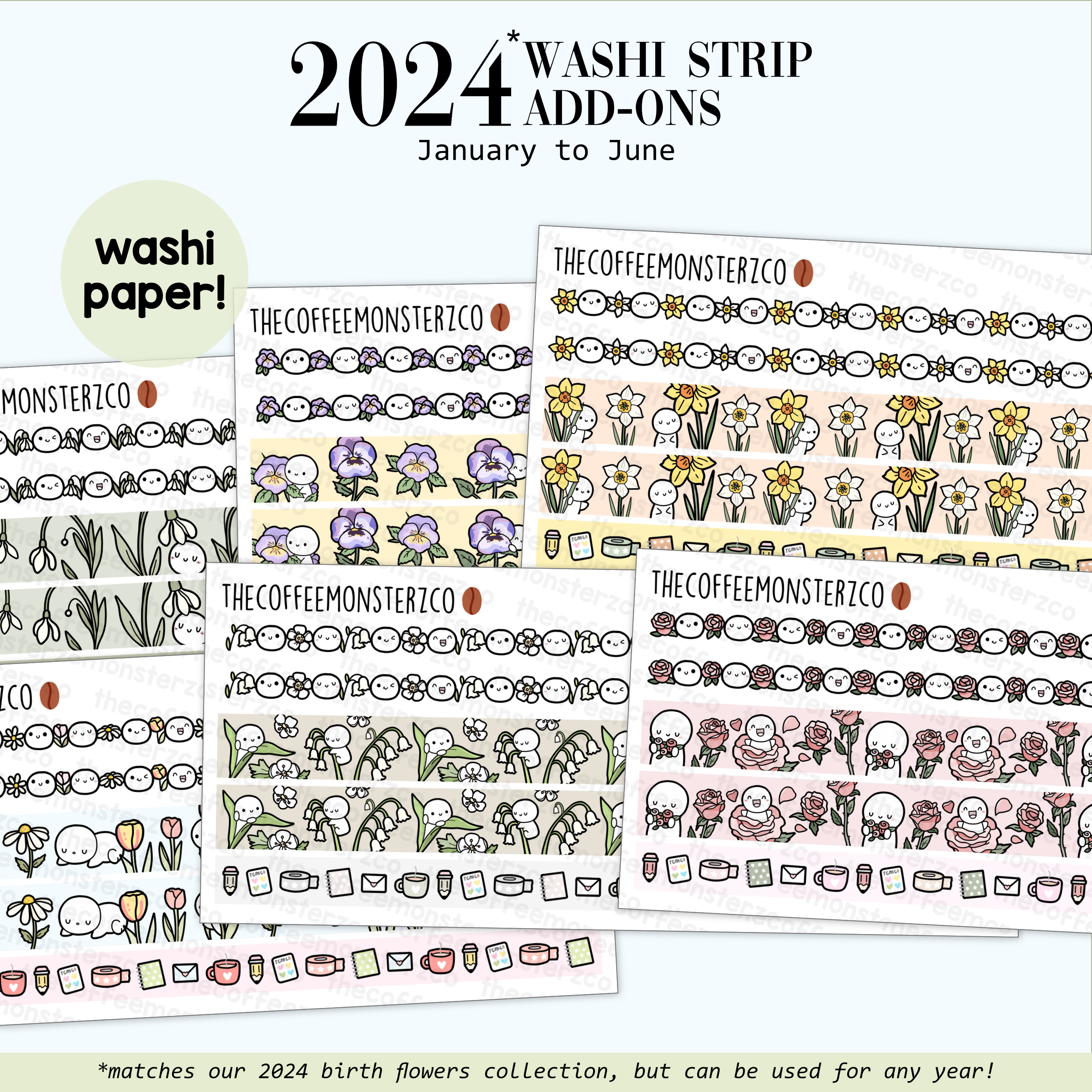 2024 Coordinating Add-ons - Washi Strips - Part 1