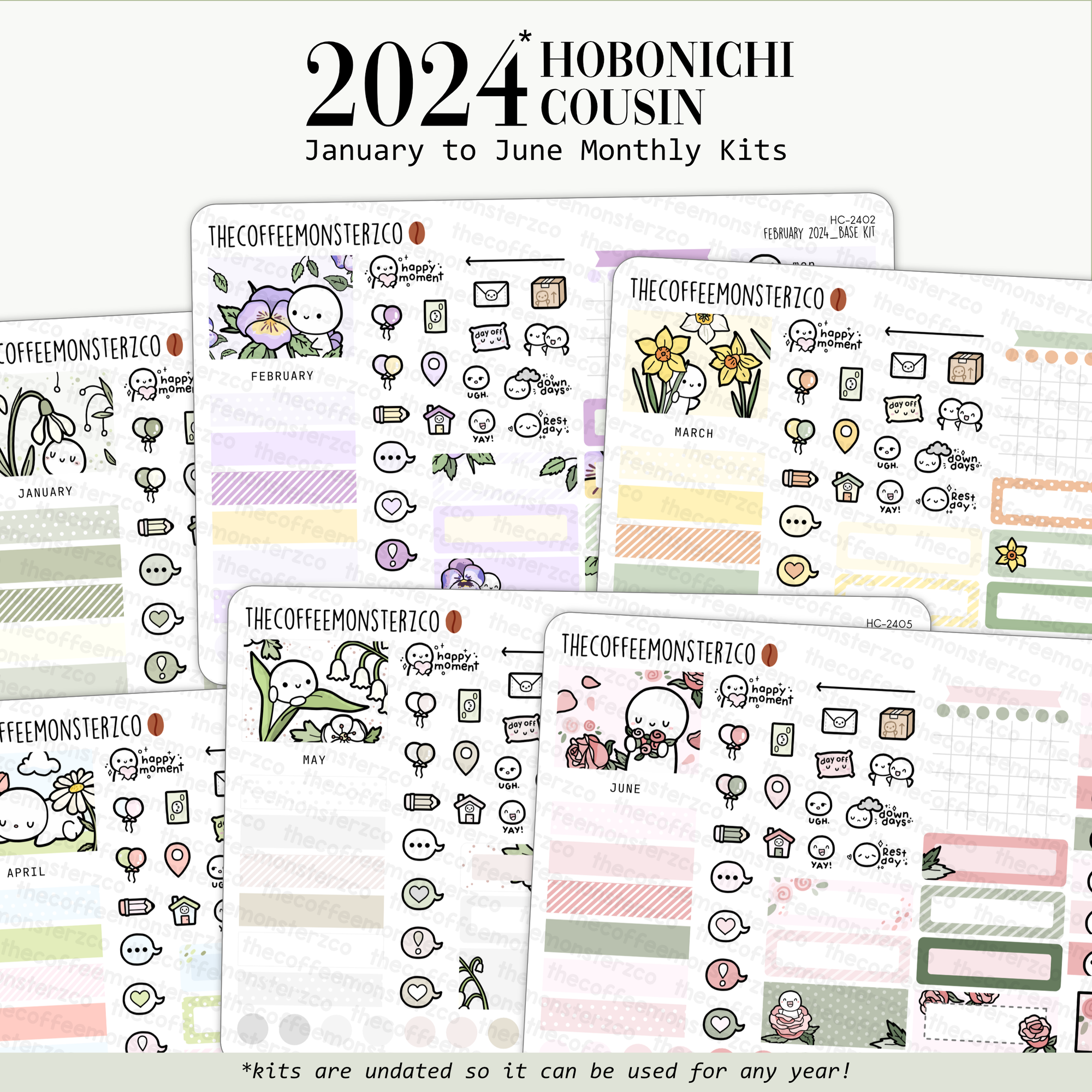 2024 Hobonichi Cousin Monthly Kits - Part 1