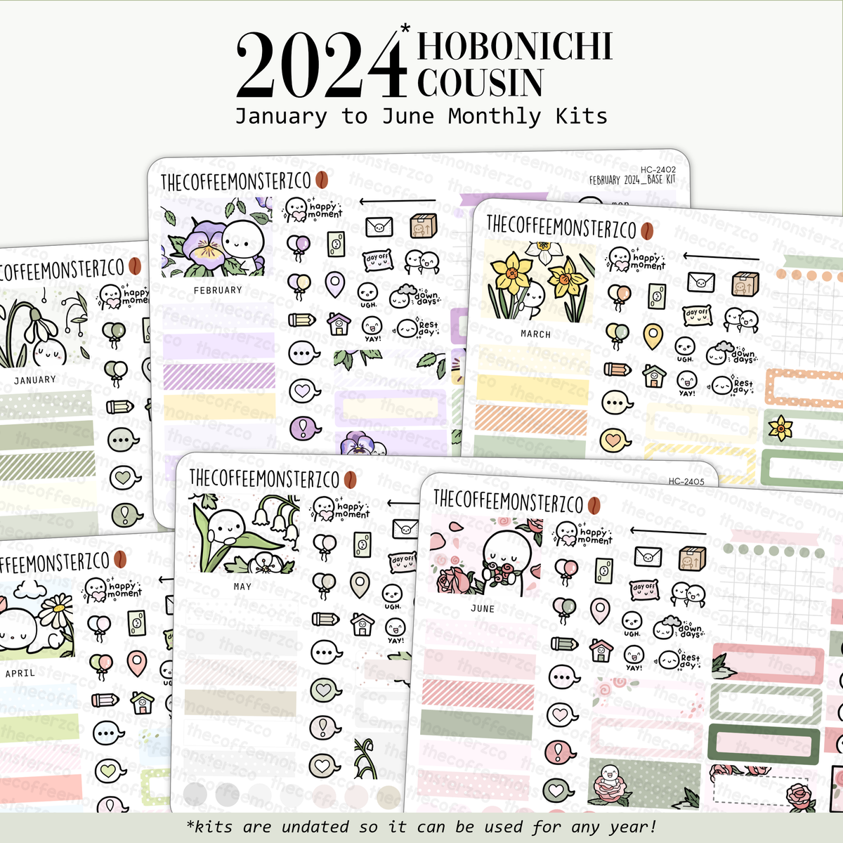 Fall Blossoms Journaling Kit for Hobonichi Bullet Journals Planner