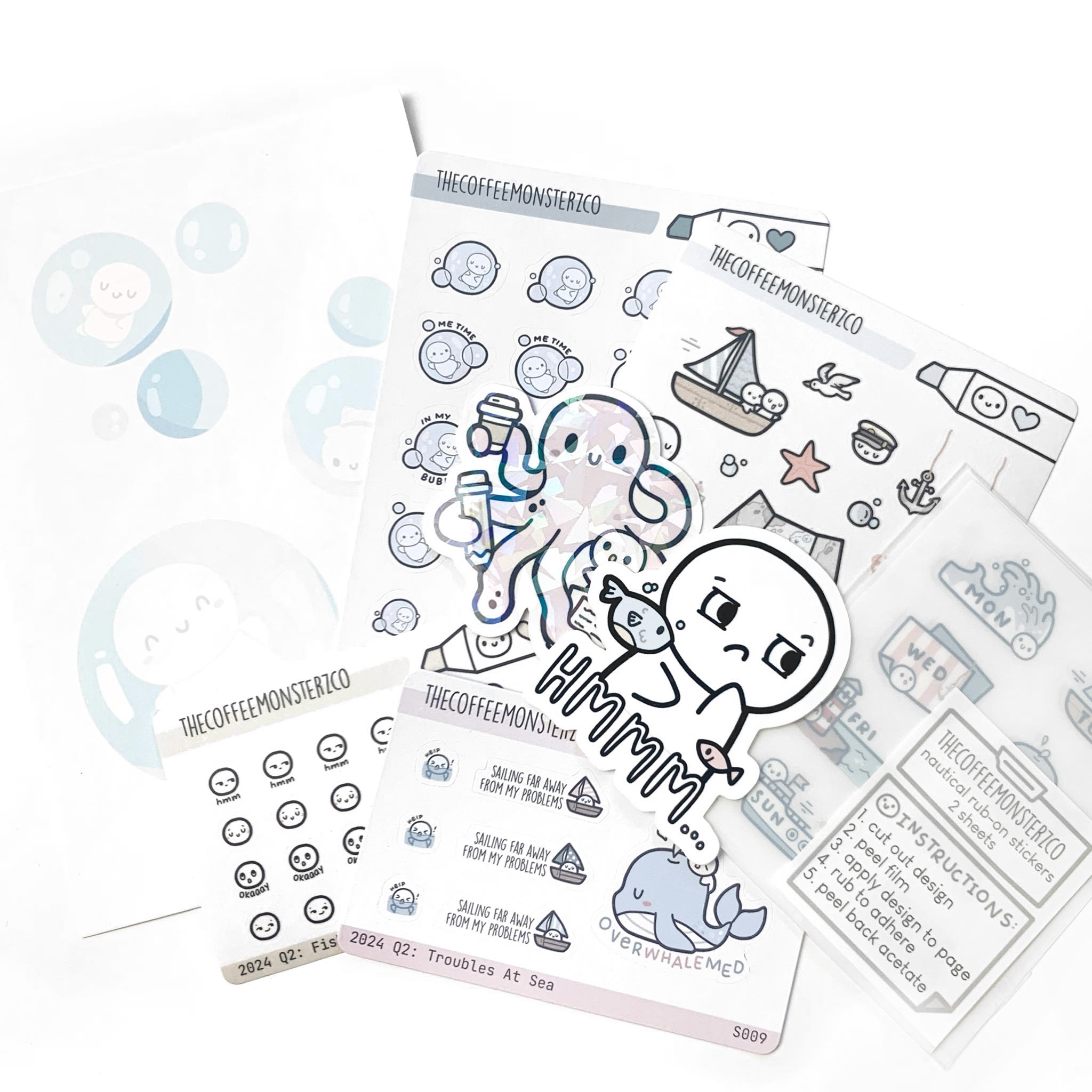 TheCoffeemonsterzCo Sticker Sheet Bundle store