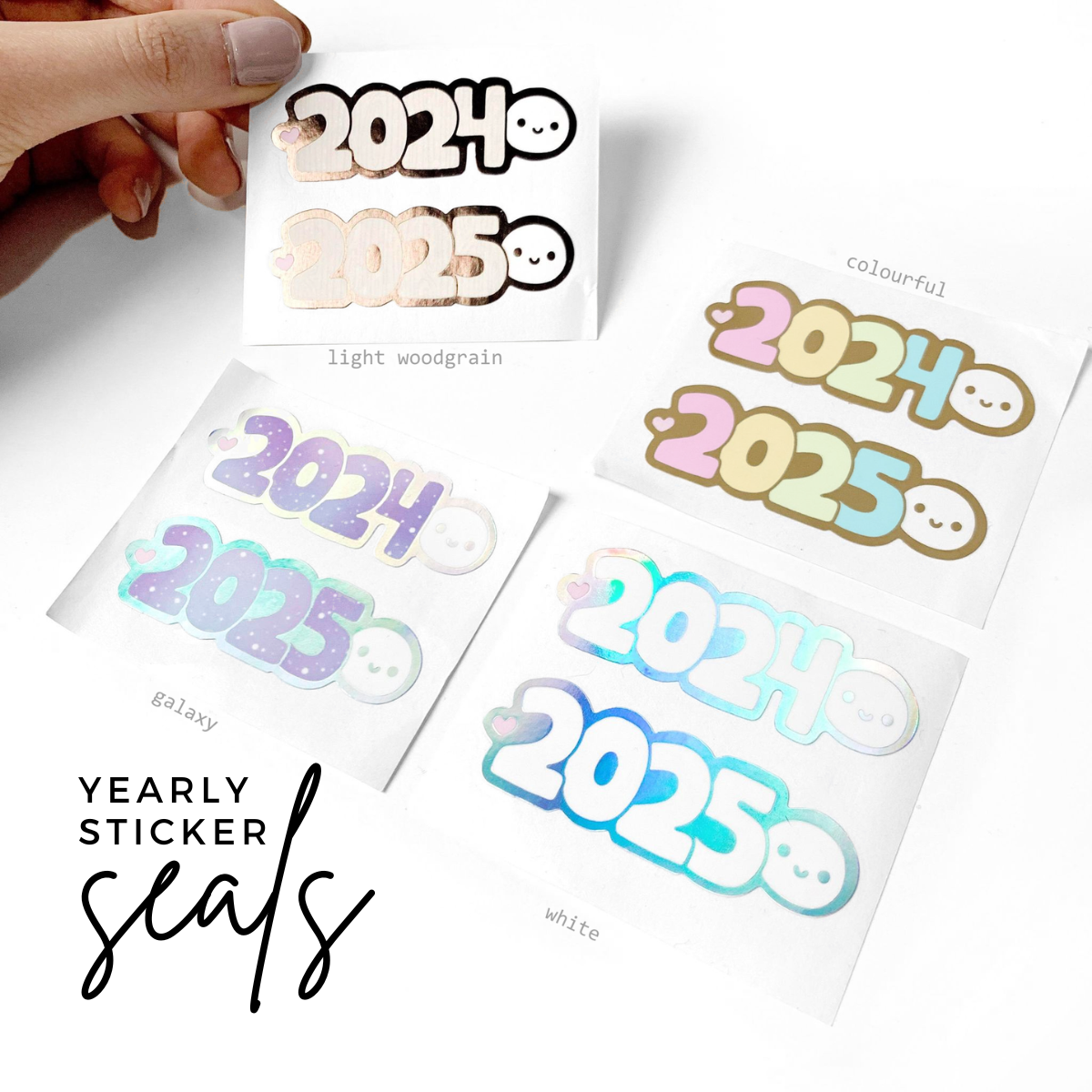 2024/2025 Yearly Emoti Sticker Seals (FINAL STOCK)