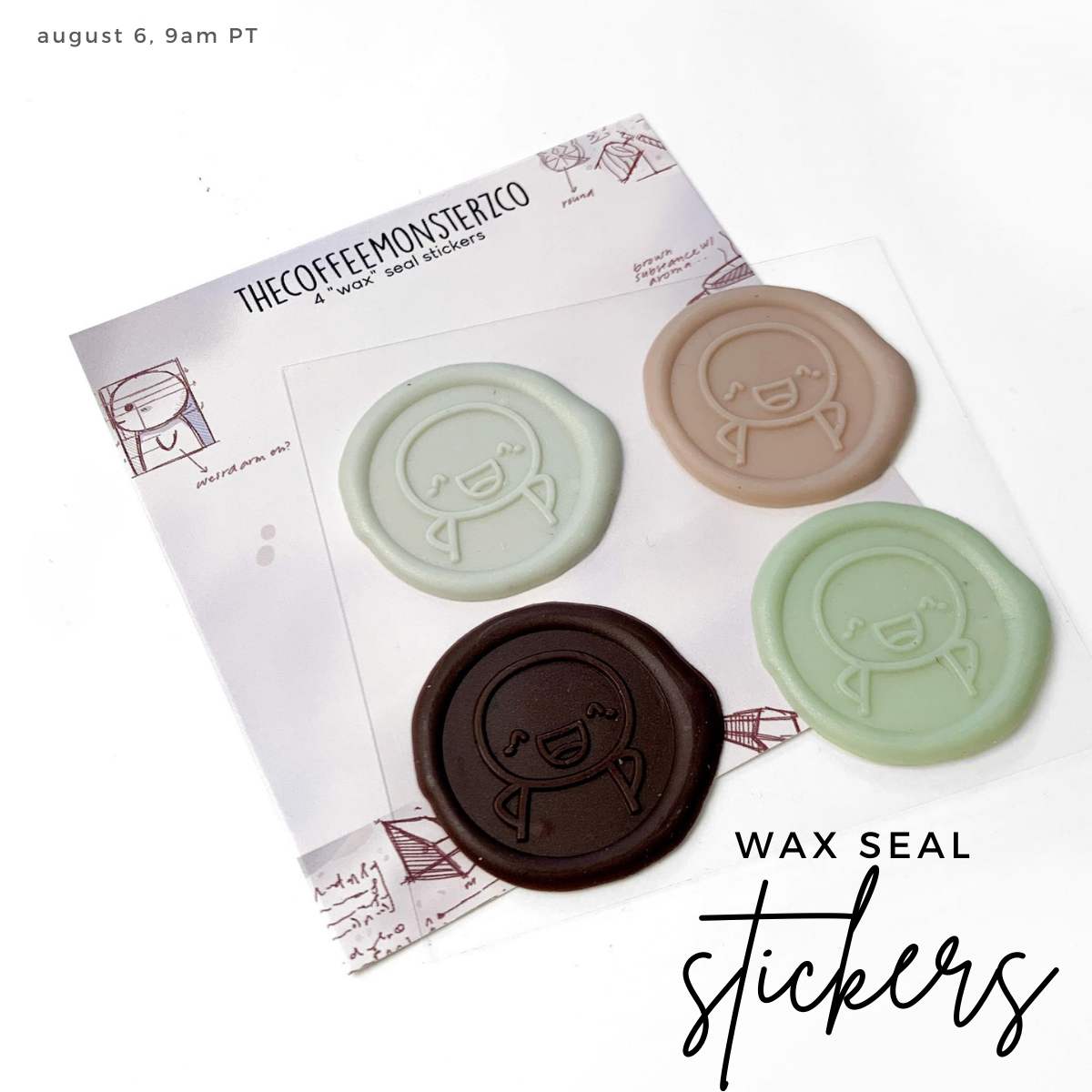 Emoti Wax Seal Stickers - Da Vinci Colours (Misfit)