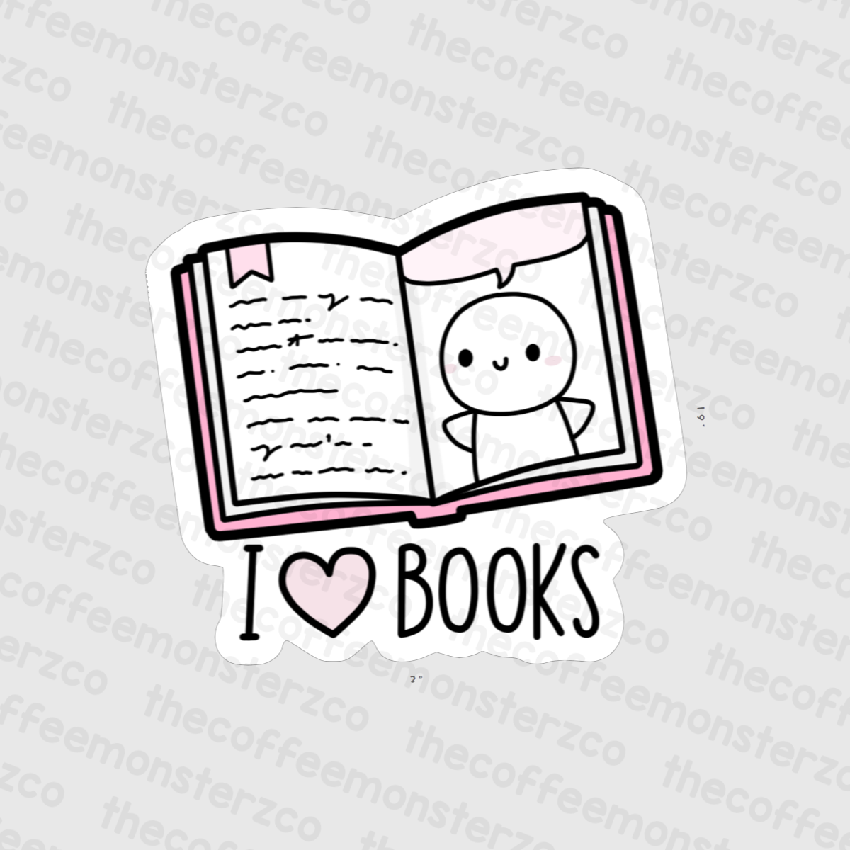 Reading Emoti - Vinyl Sticker