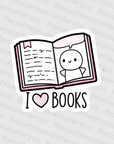 Reading Emoti - Vinyl Sticker