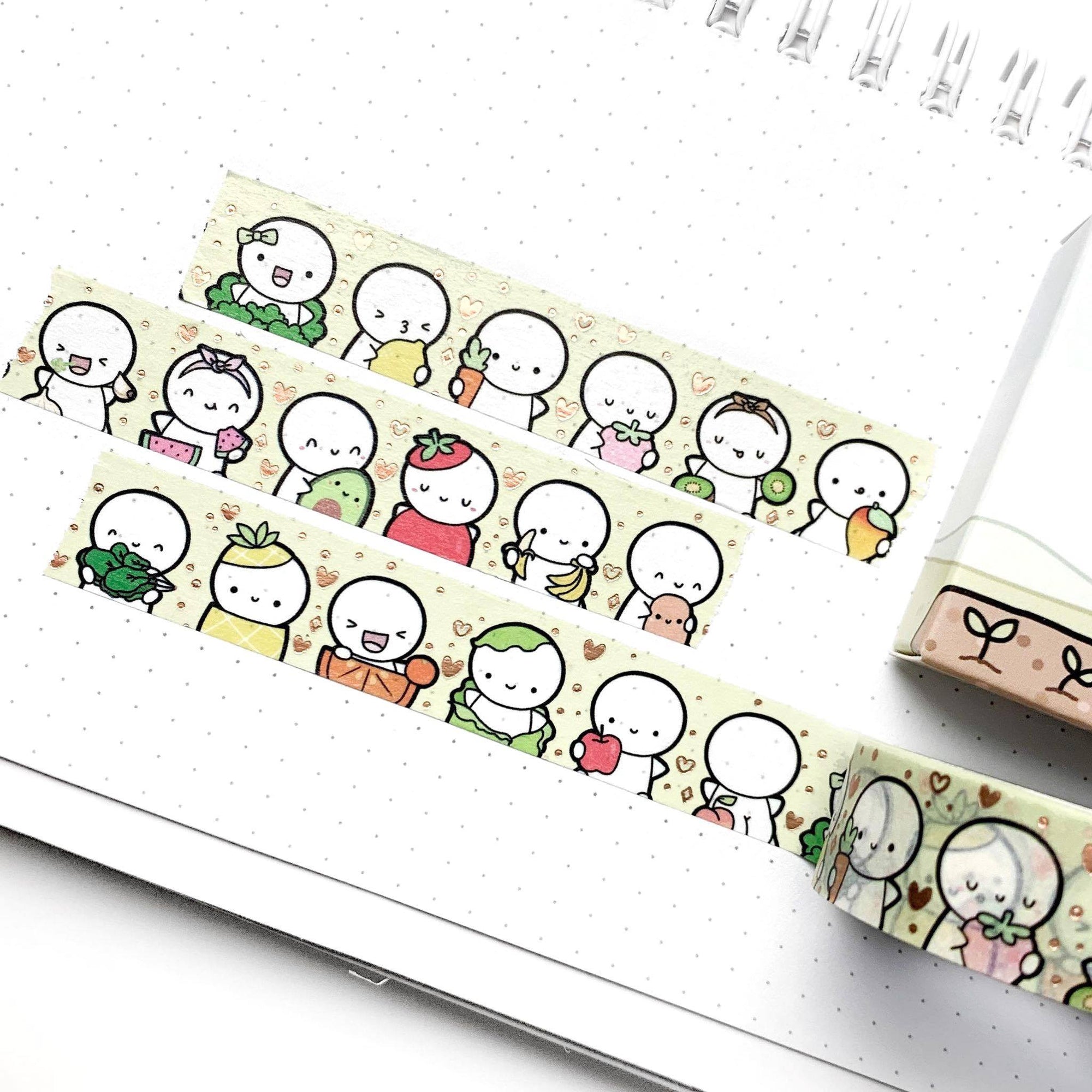 Fruits & Veggies Washi Tape - 15mm