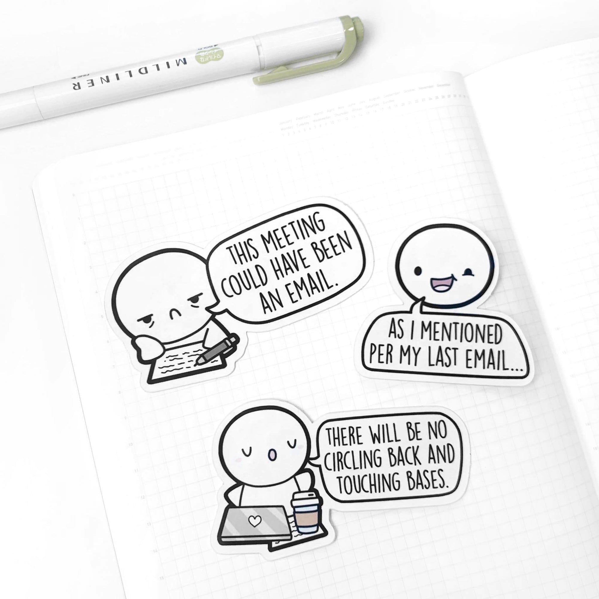 Corporate Emotis - Vinyl Stickers