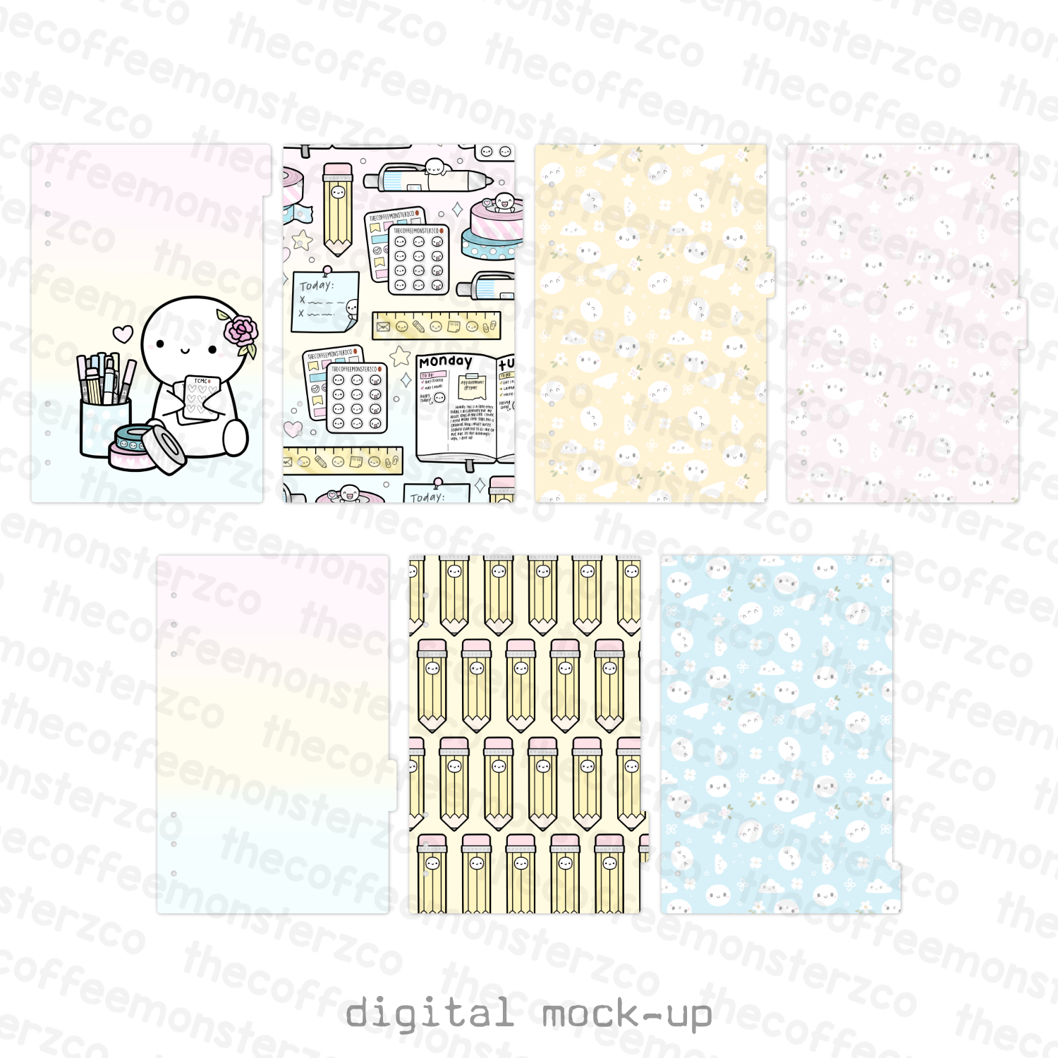 Planner Supplies Divider Set - Sticker Binder Accessory