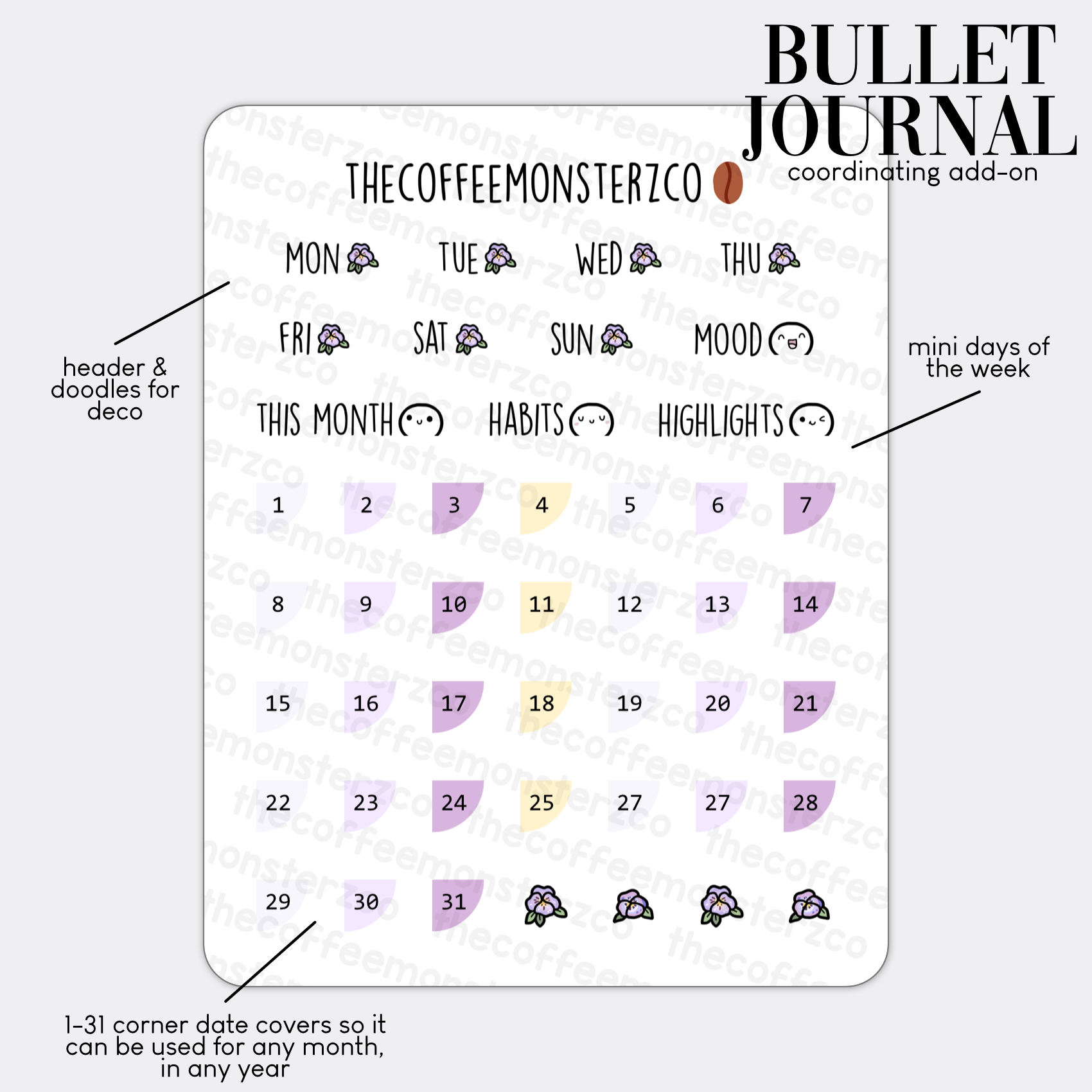 2024 Coordinating Add-ons - Bullet Journal - Part 1