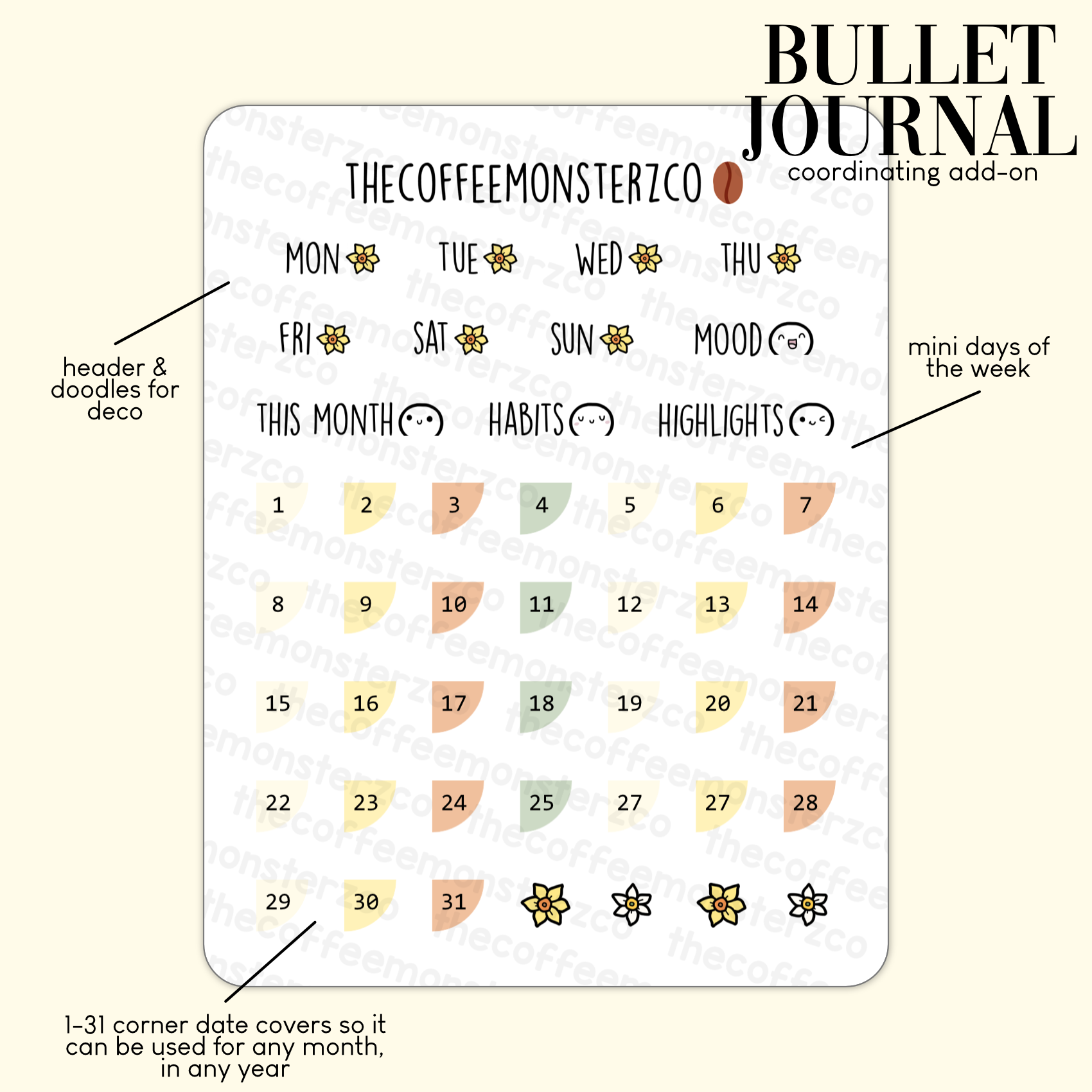 2024 Coordinating Add-ons - Bullet Journal - Part 1