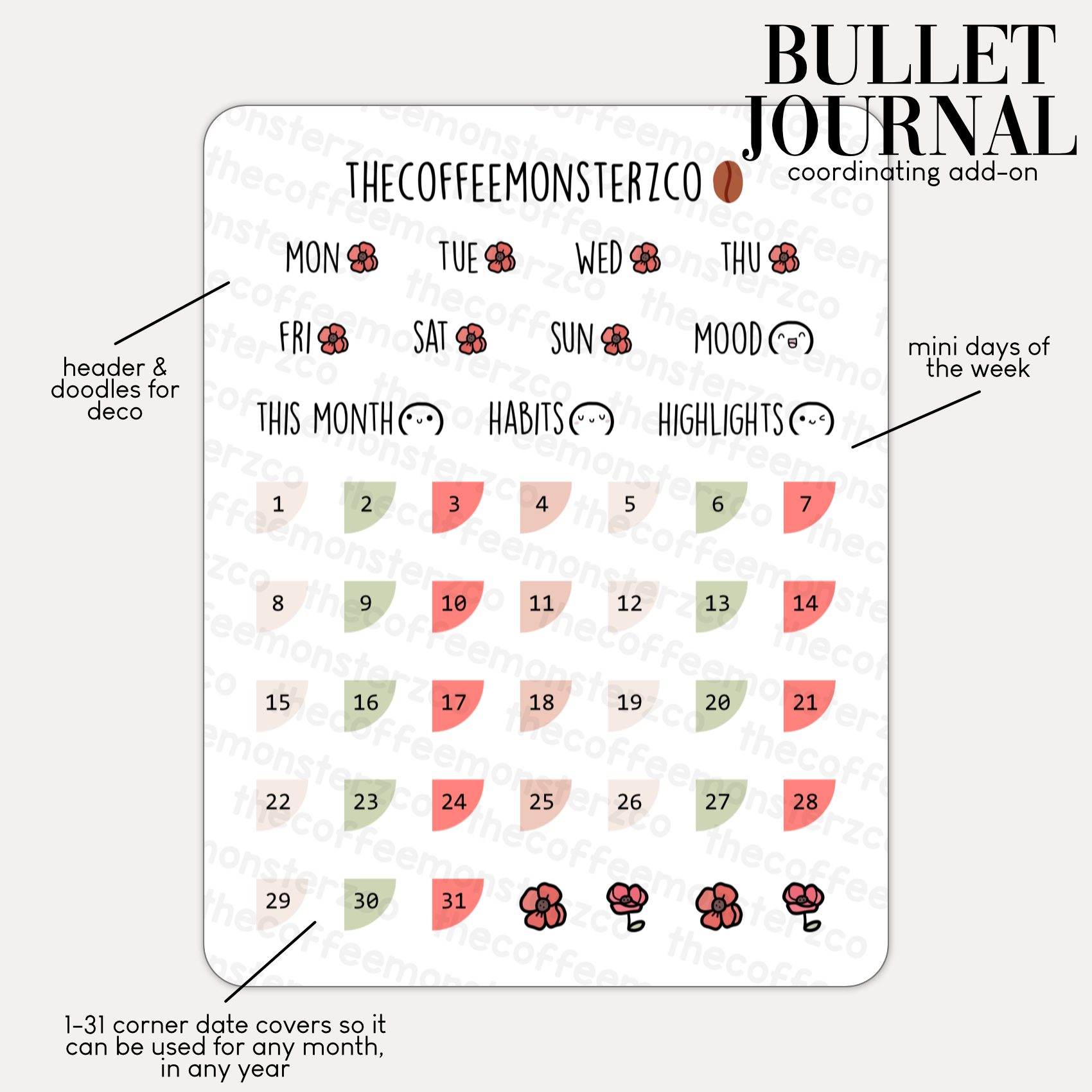 2024 Coordinating Add-ons - Bullet Journal - Part 2
