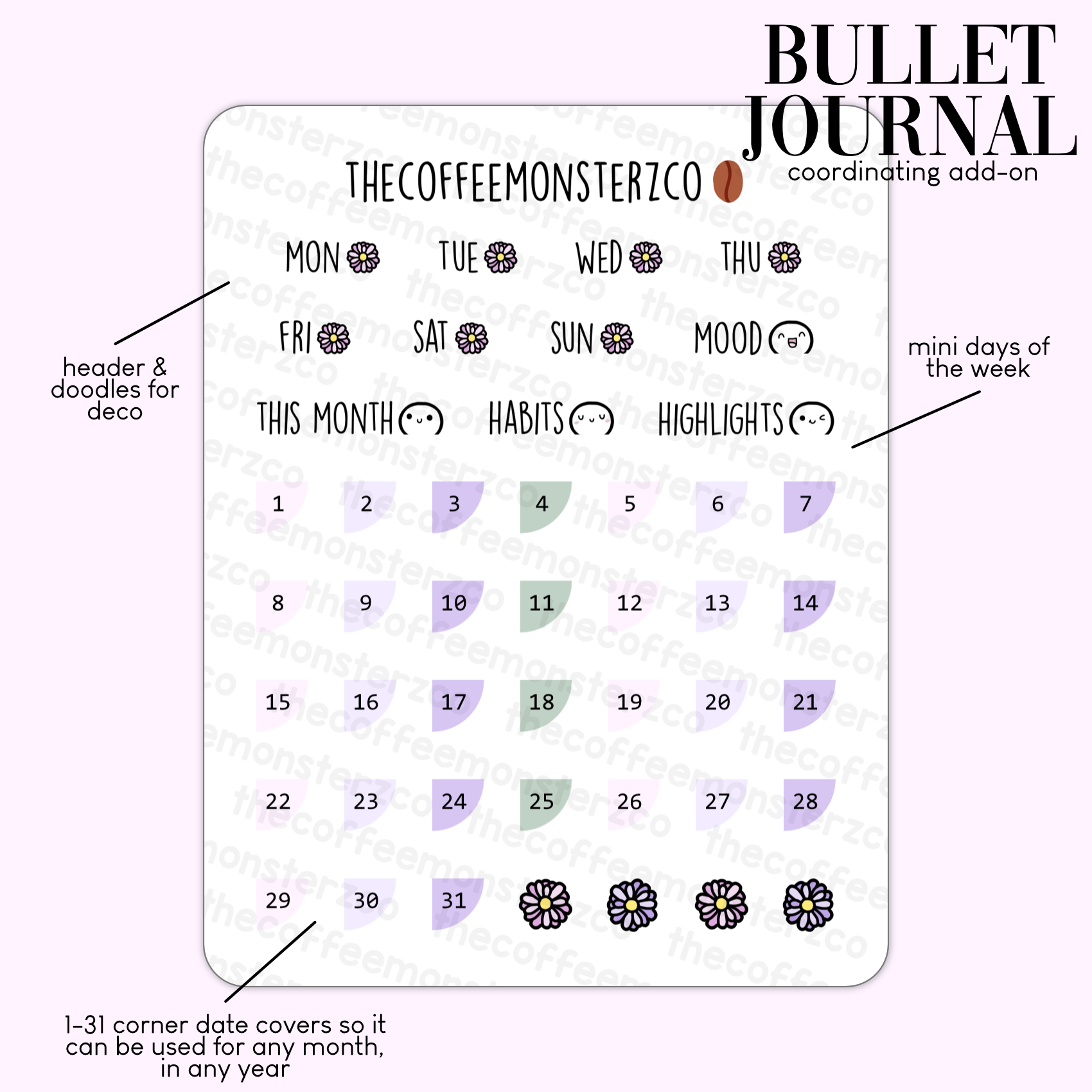 2024 Coordinating Add-ons - Bullet Journal - Part 2