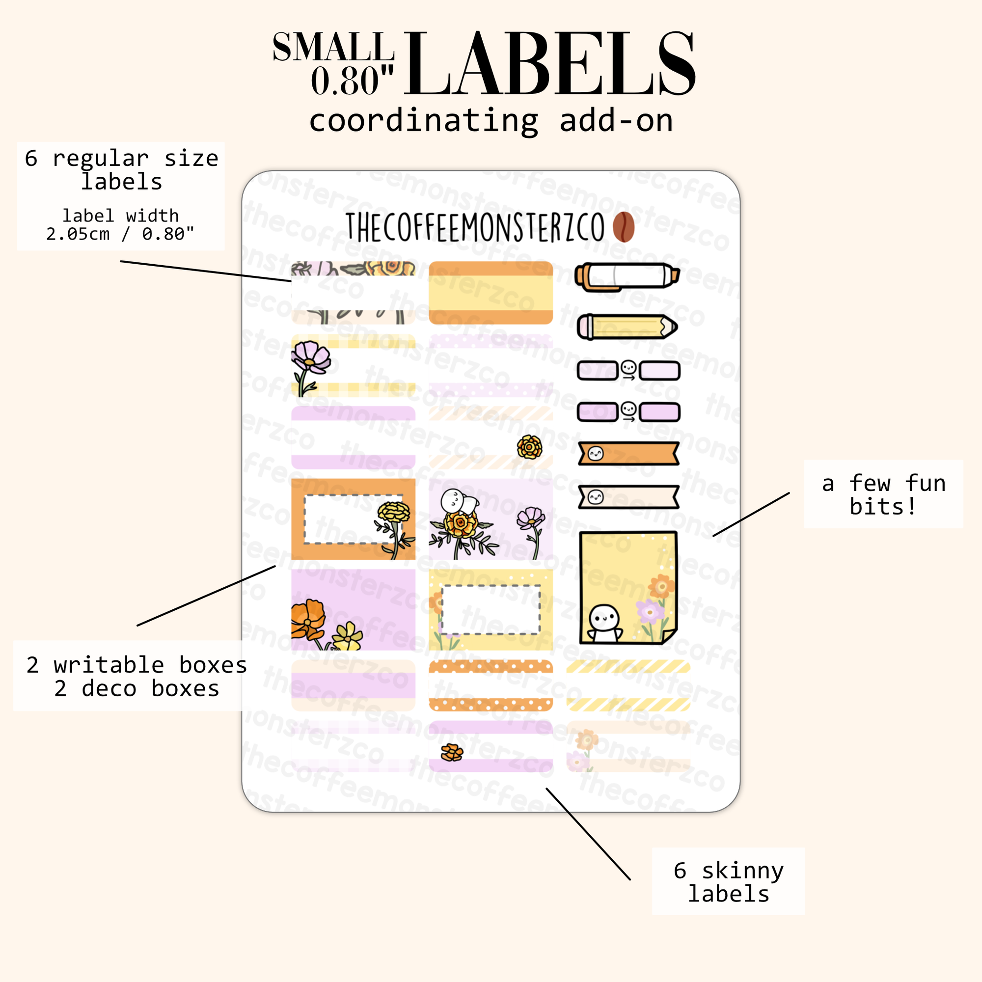 2024 Coordinating Add-ons - Small Labels (0.80") - Part 2