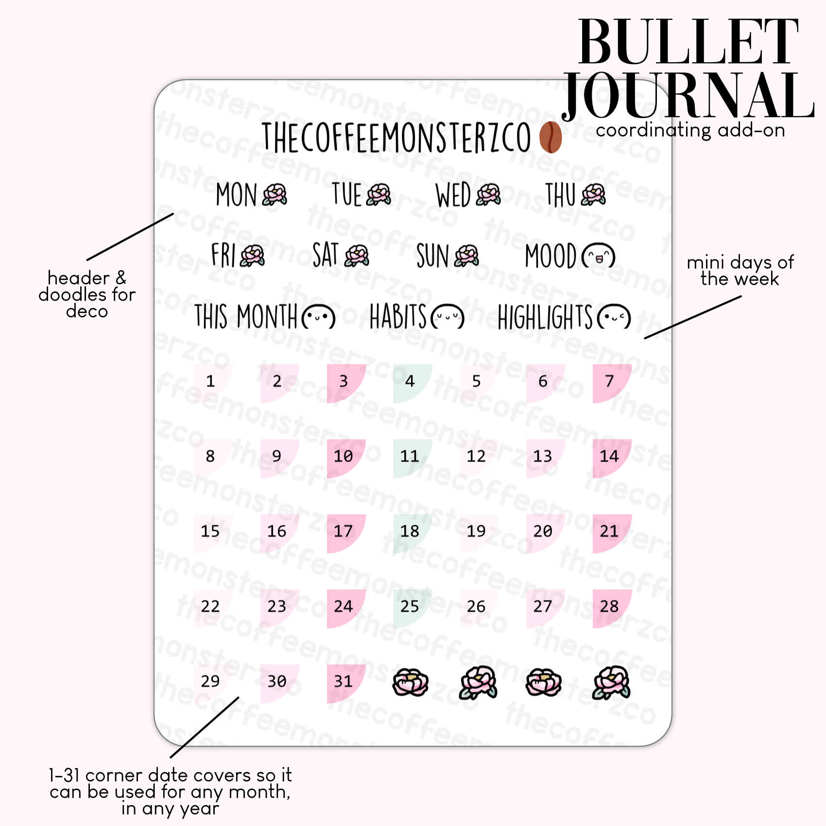 2024 Coordinating Add-ons - Bullet Journal - Part 2