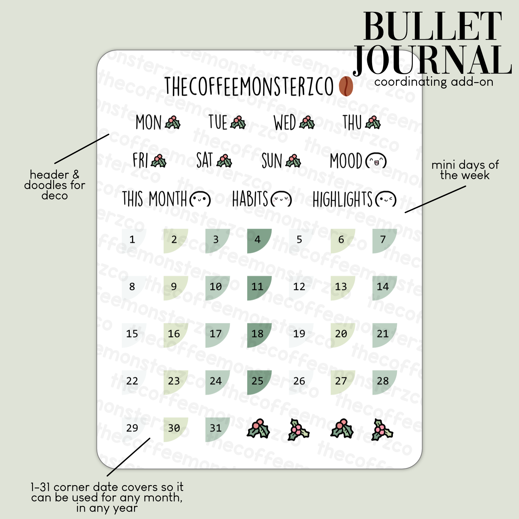 2024 Coordinating Add-ons - Bullet Journal - Part 2