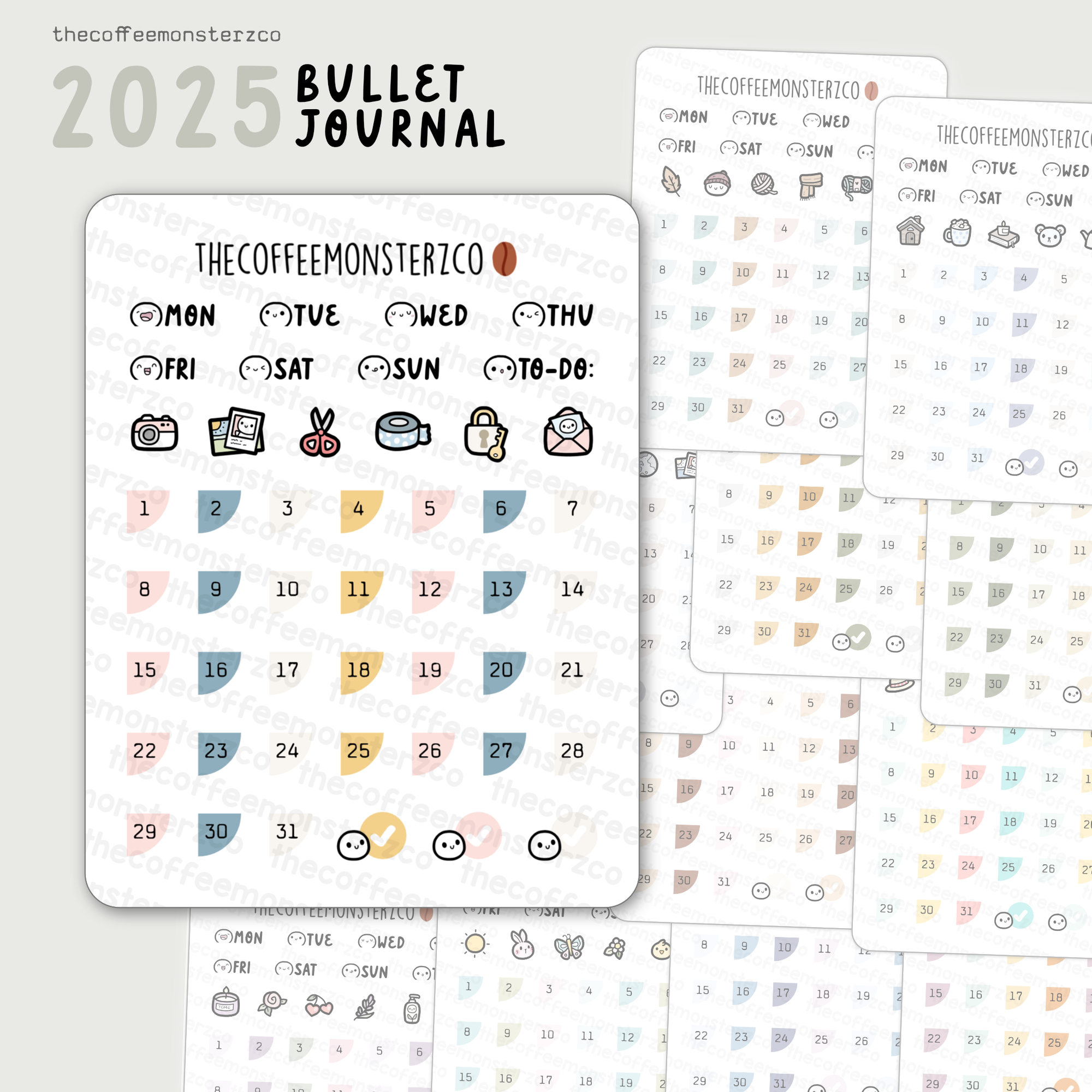 2025 Coordinating Bullet Journal Page