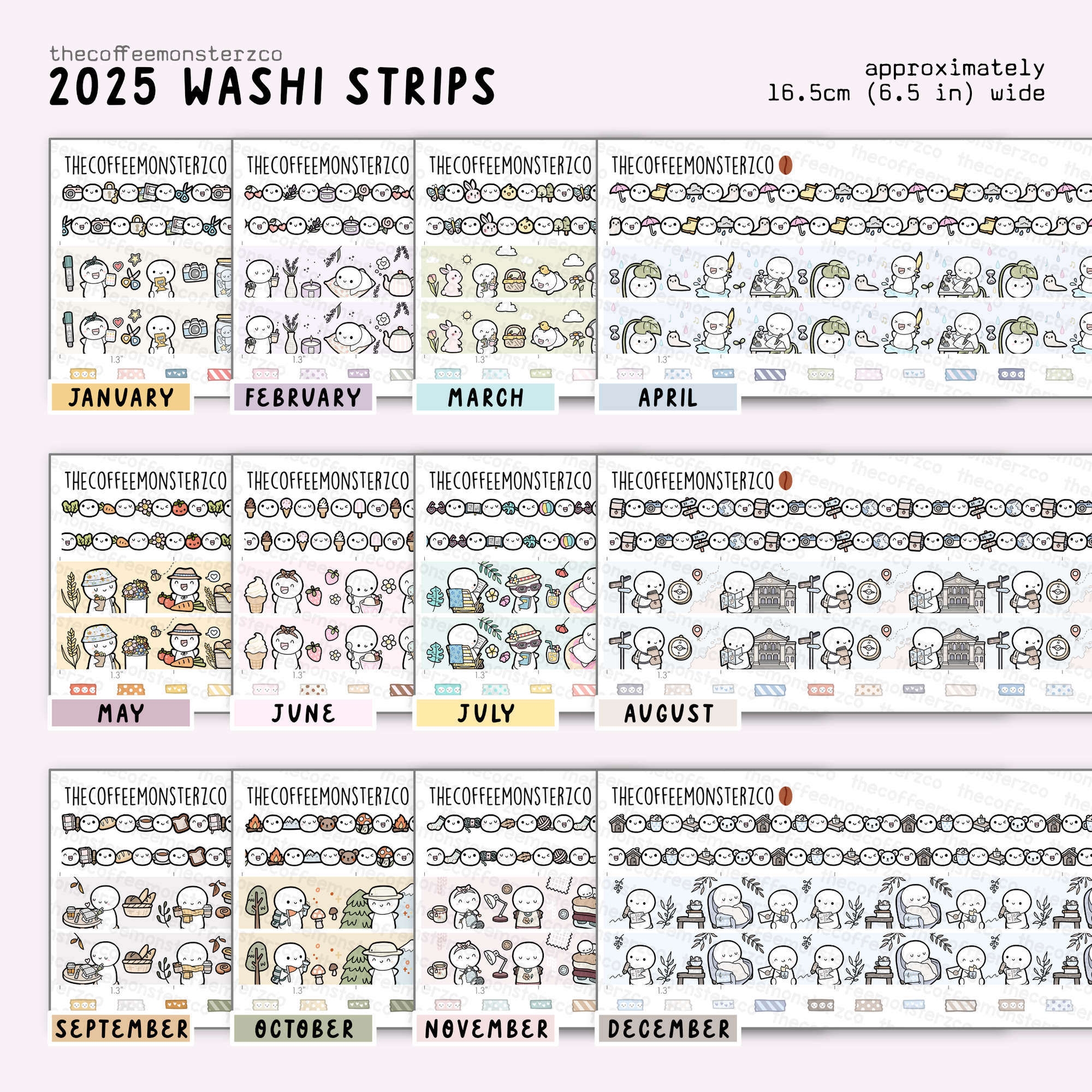 2025 Coordinating Washi Strips