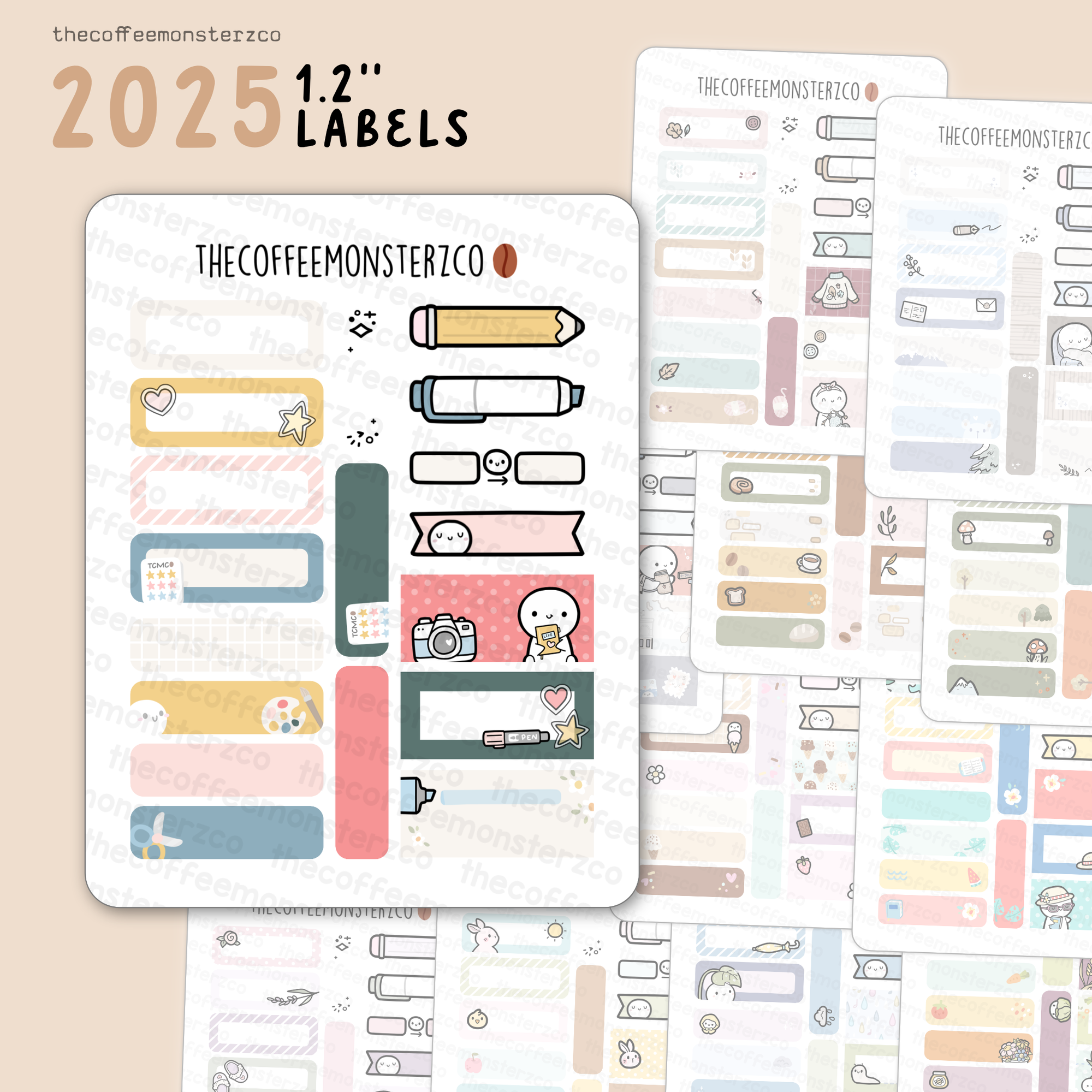 2025 Coordinating 1.2" Labels