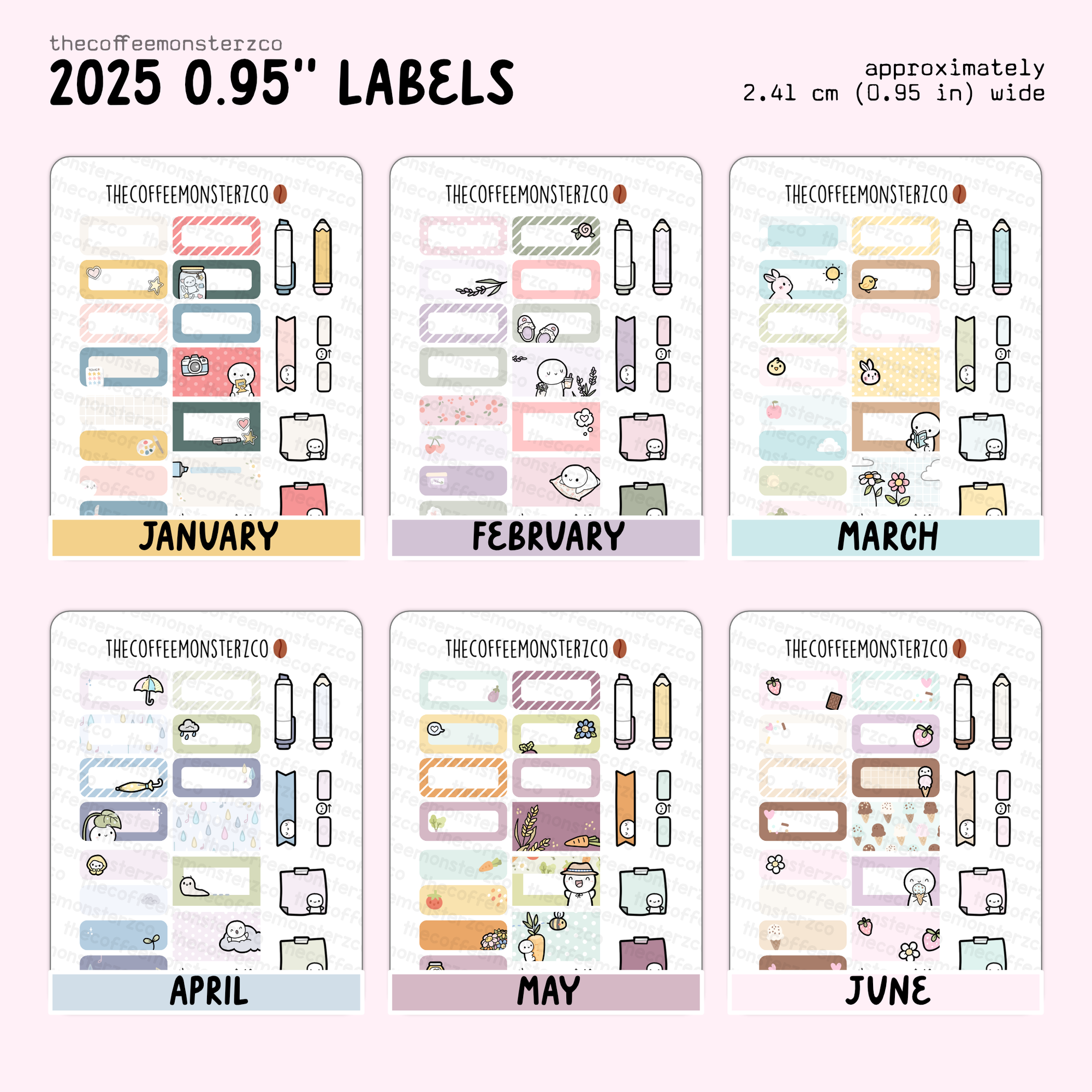 2025 Coordinating 0.95" Labels