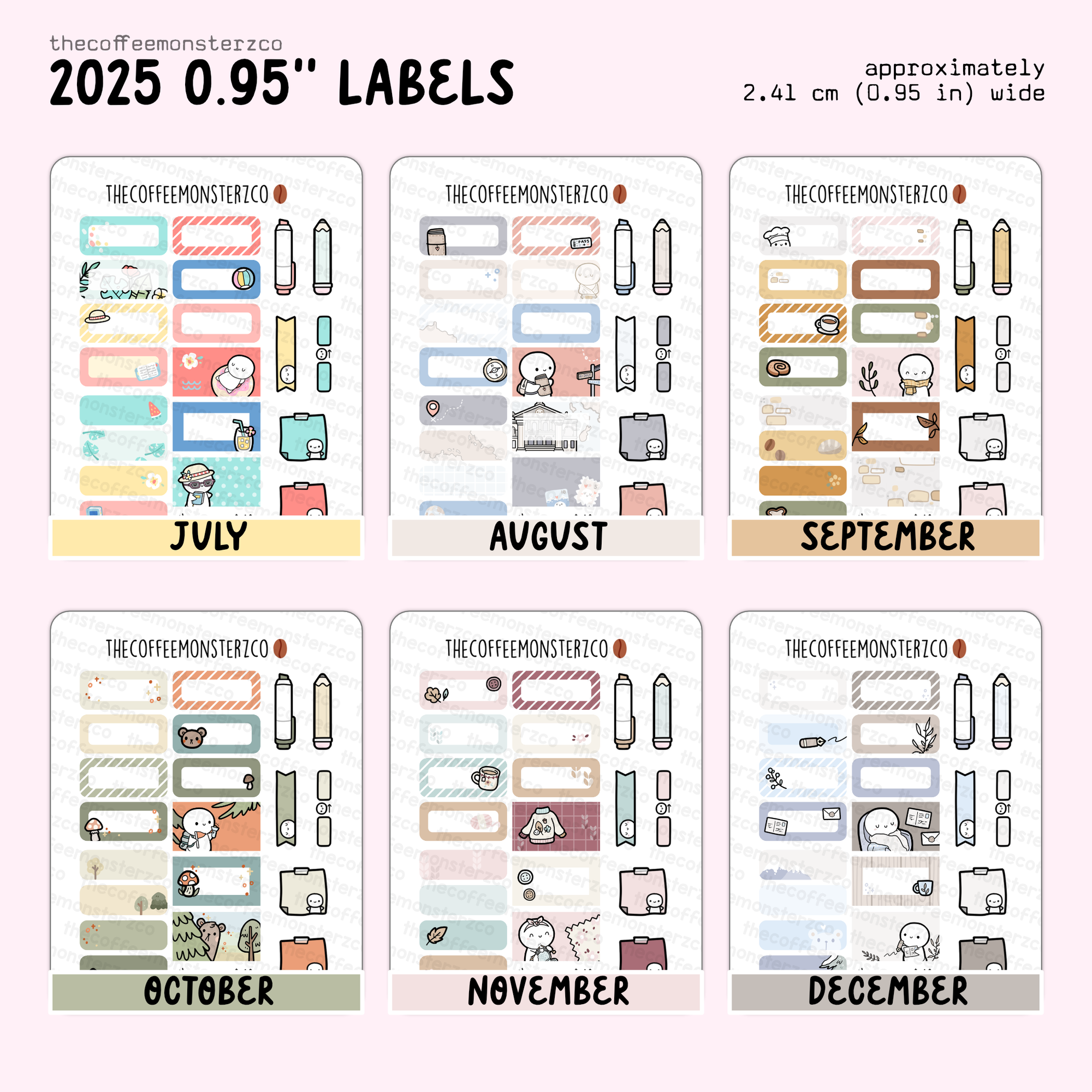 2025 Coordinating 0.95" Labels