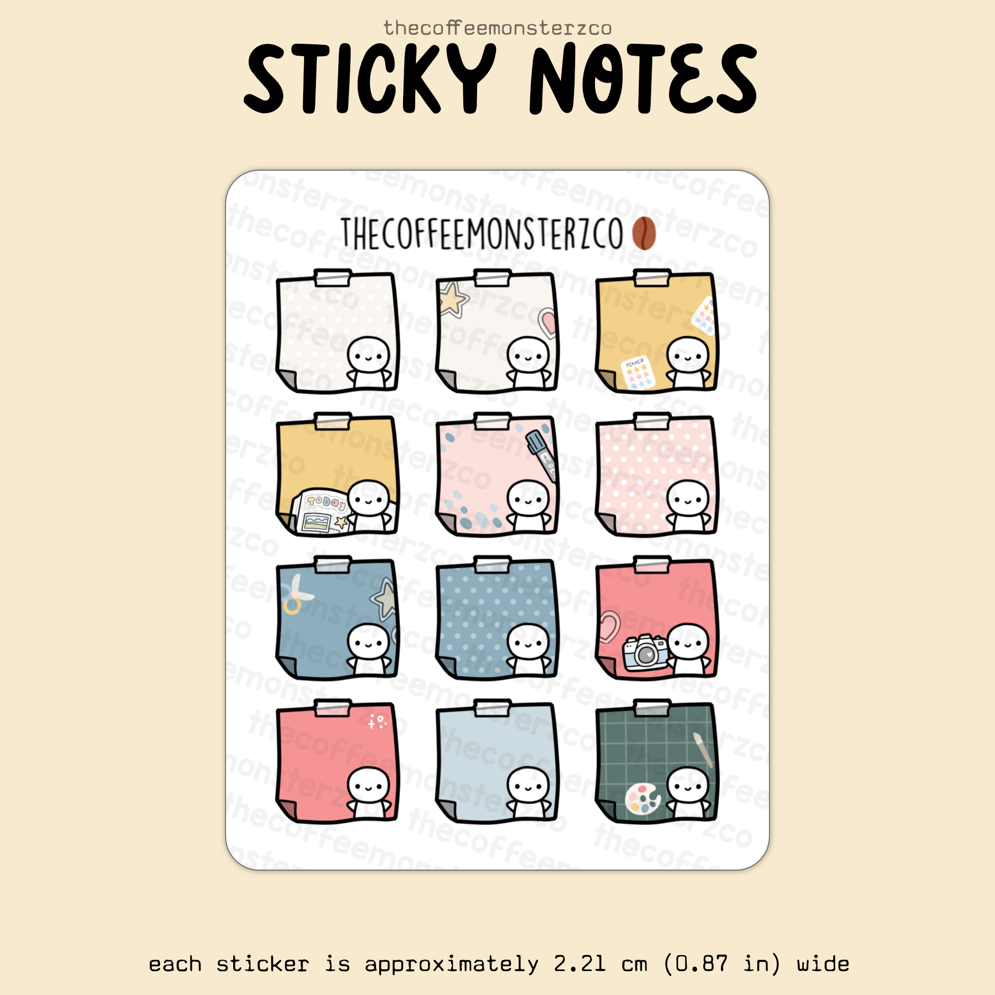 2025 Coordinating Sticky Notes