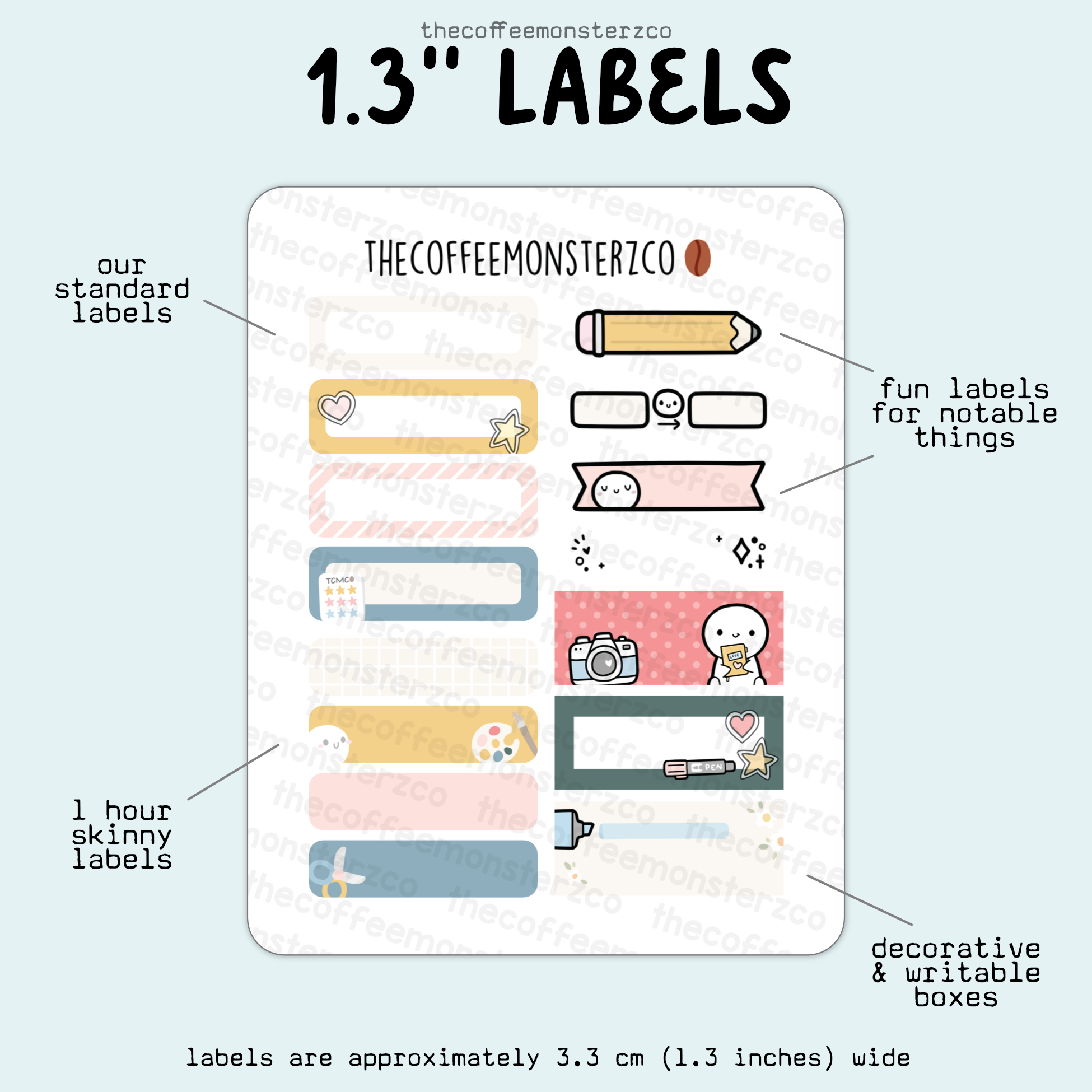 2025 Coordinating 1.3" Labels