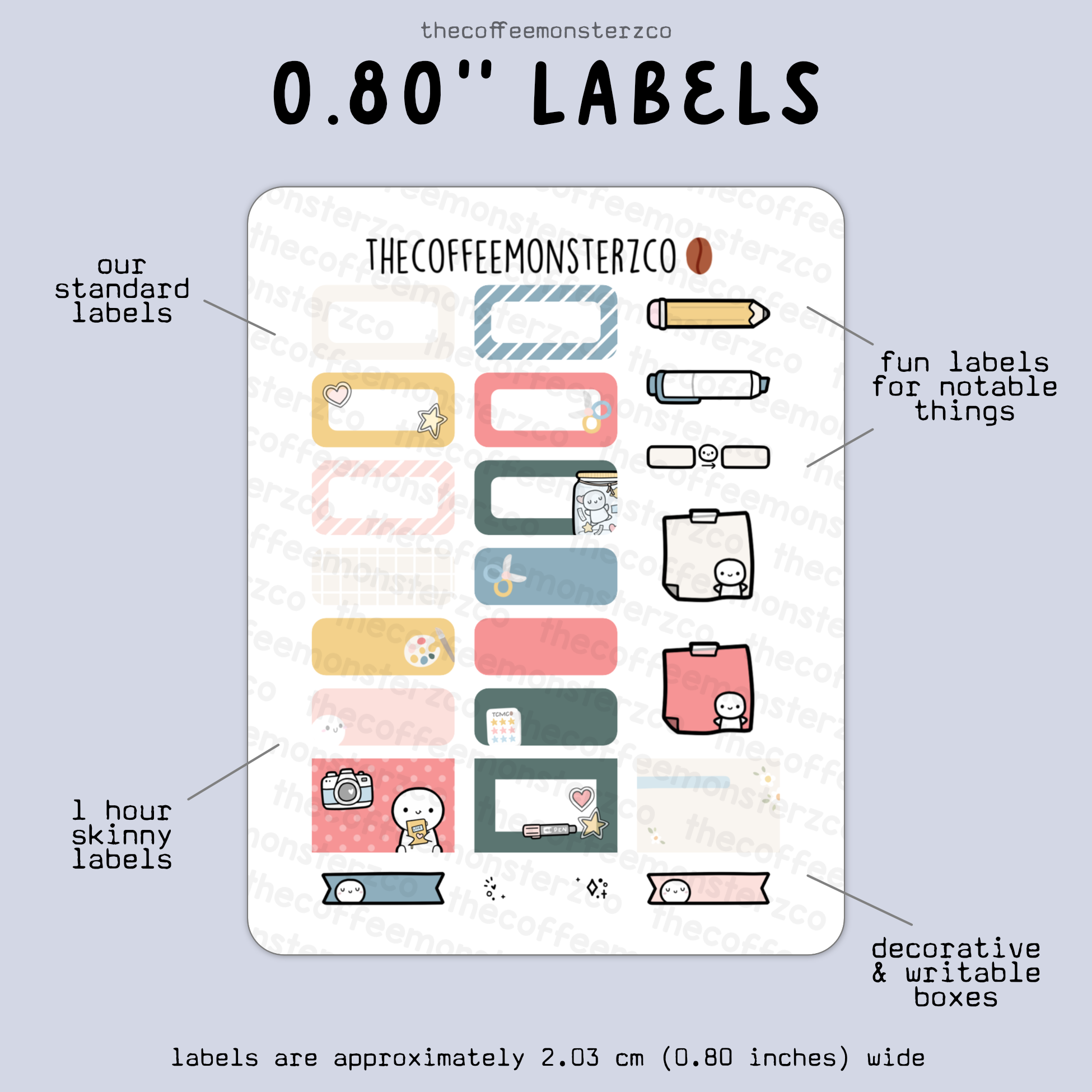 2025 Coordinating 0.80" Labels