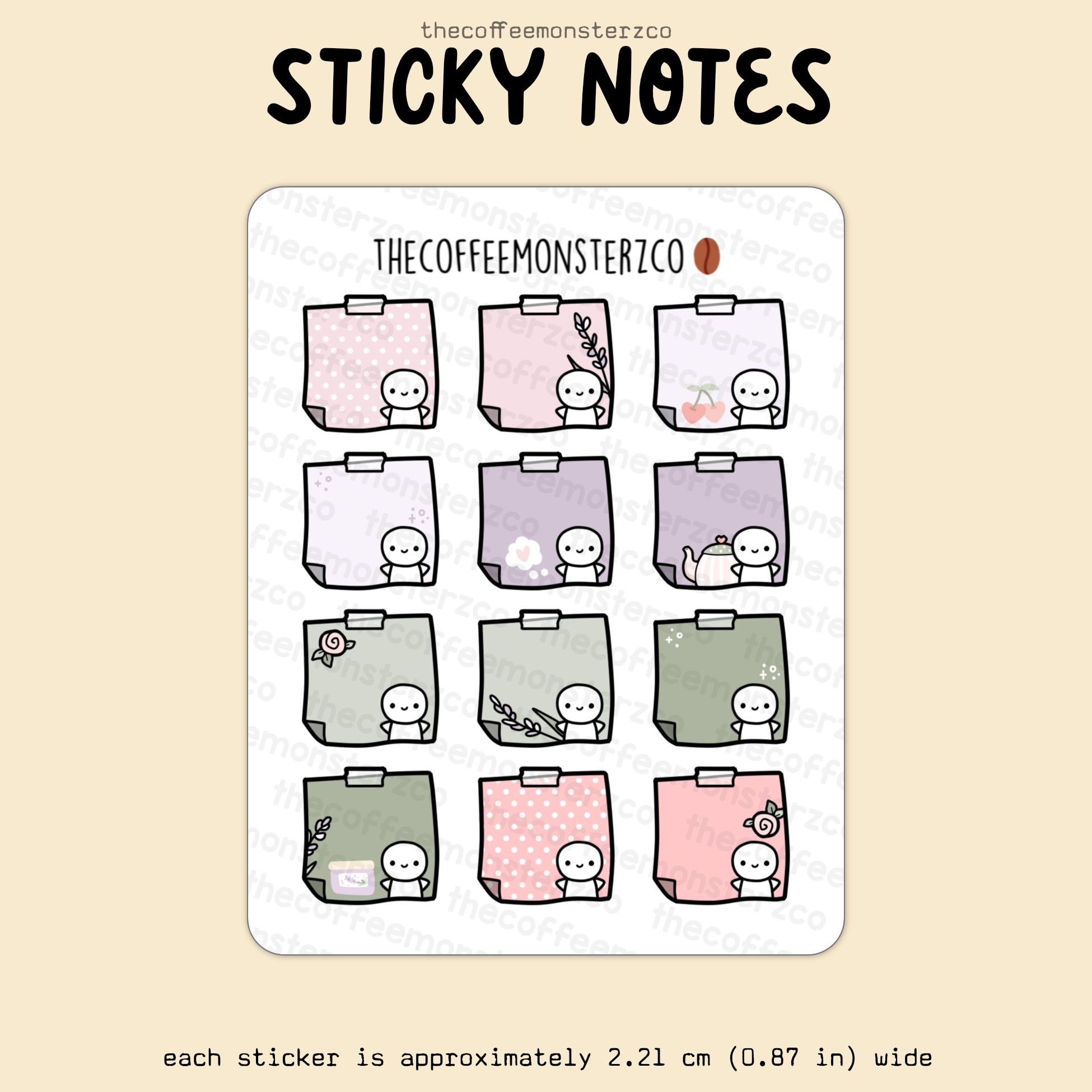 2025 Coordinating Sticky Notes