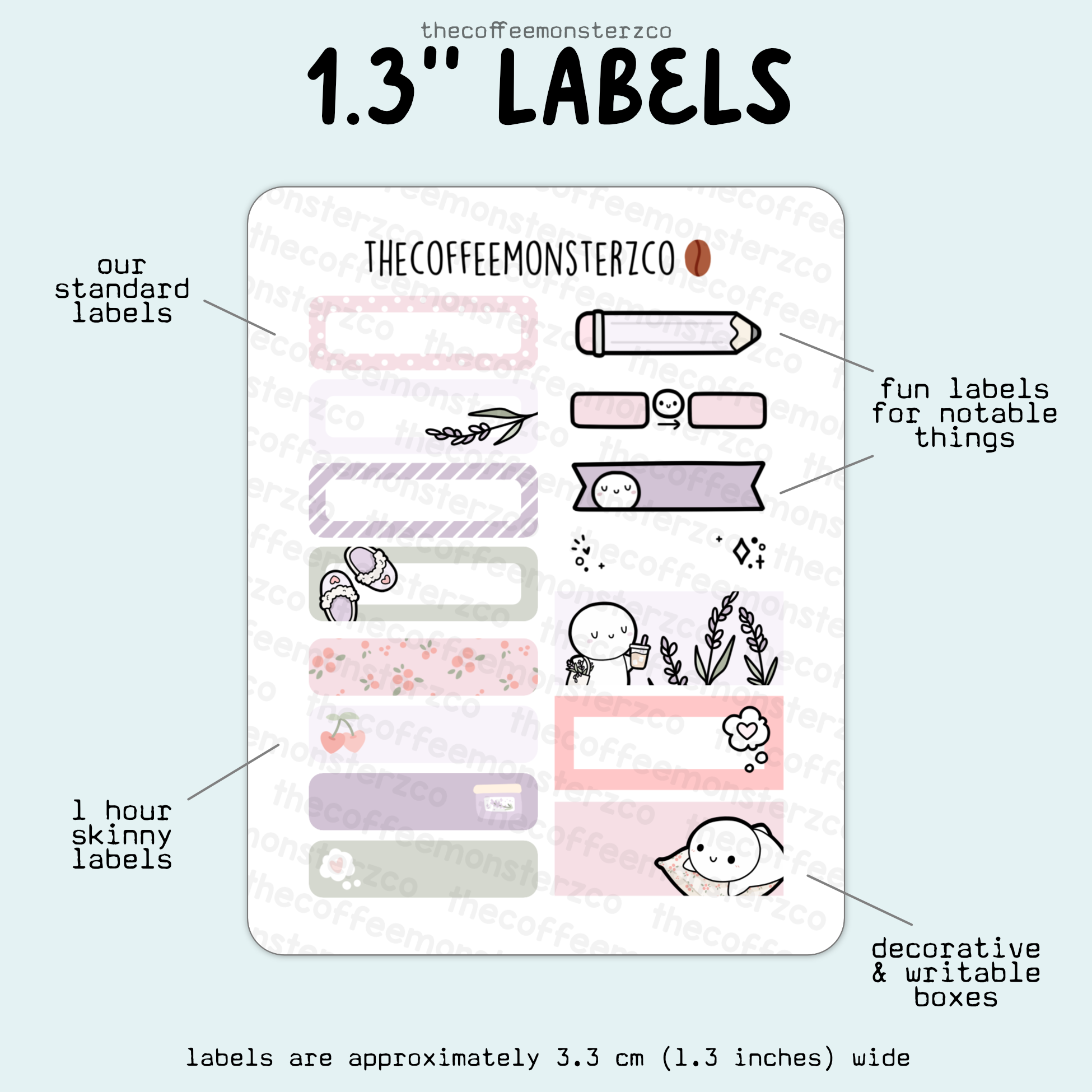 2025 Coordinating 1.3" Labels