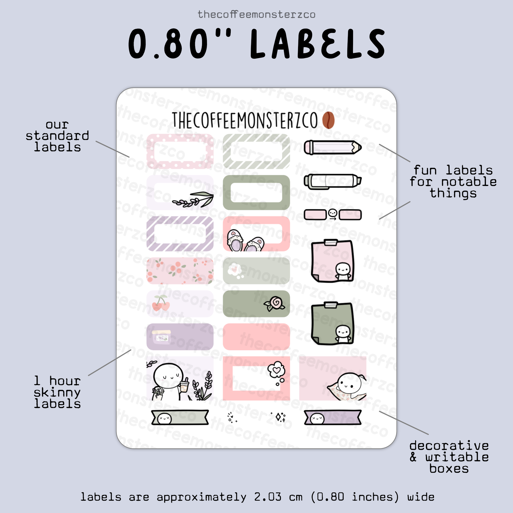 2025 Coordinating 0.80" Labels