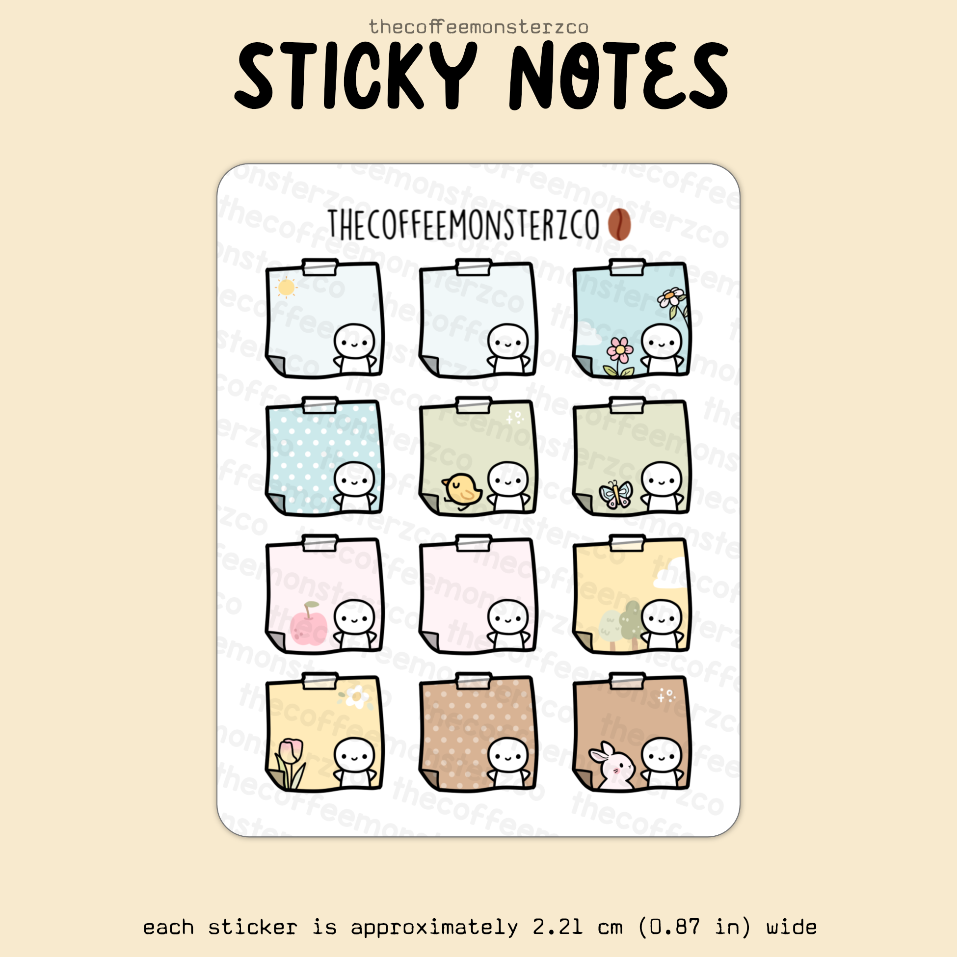 2025 Coordinating Sticky Notes