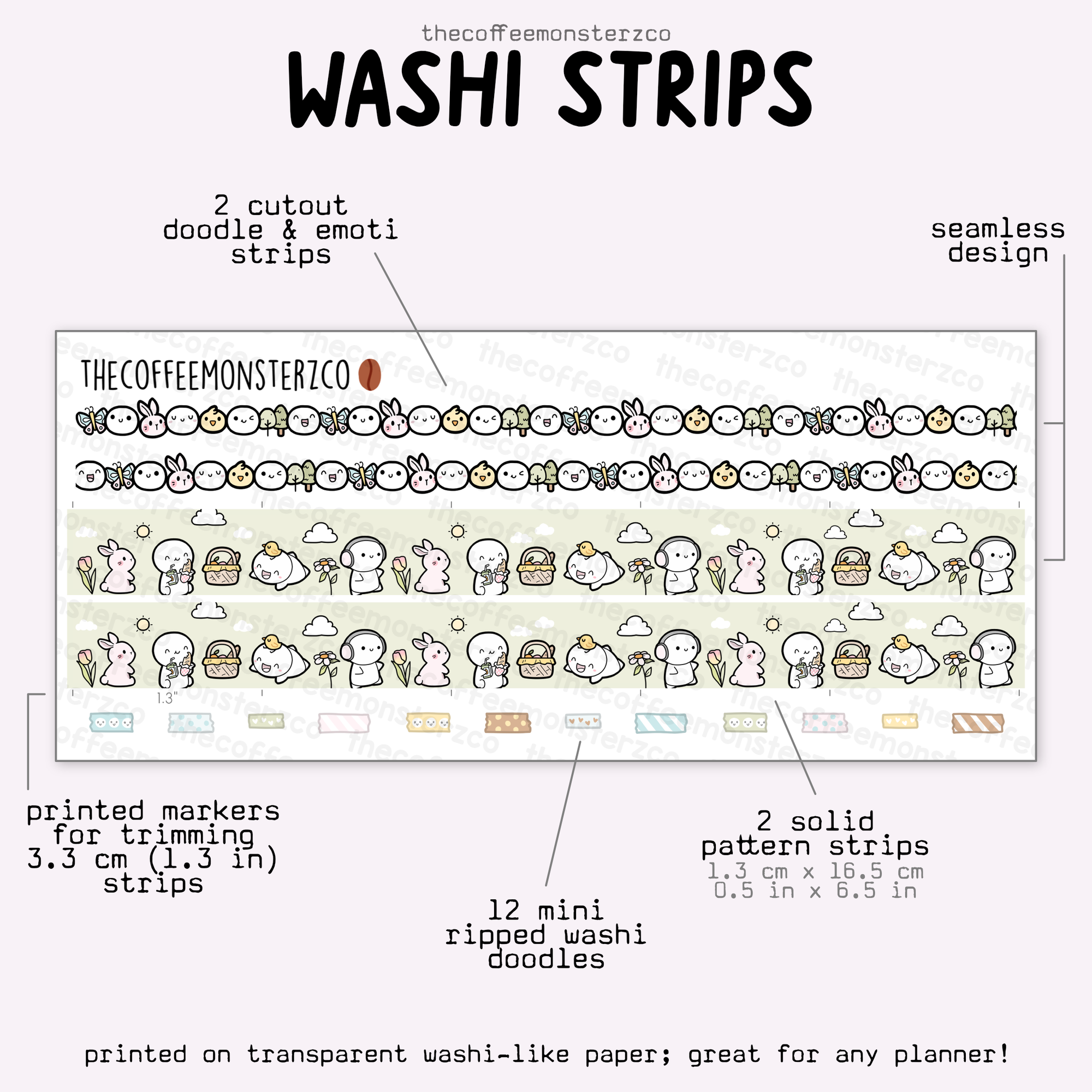 2025 Coordinating Washi Strips