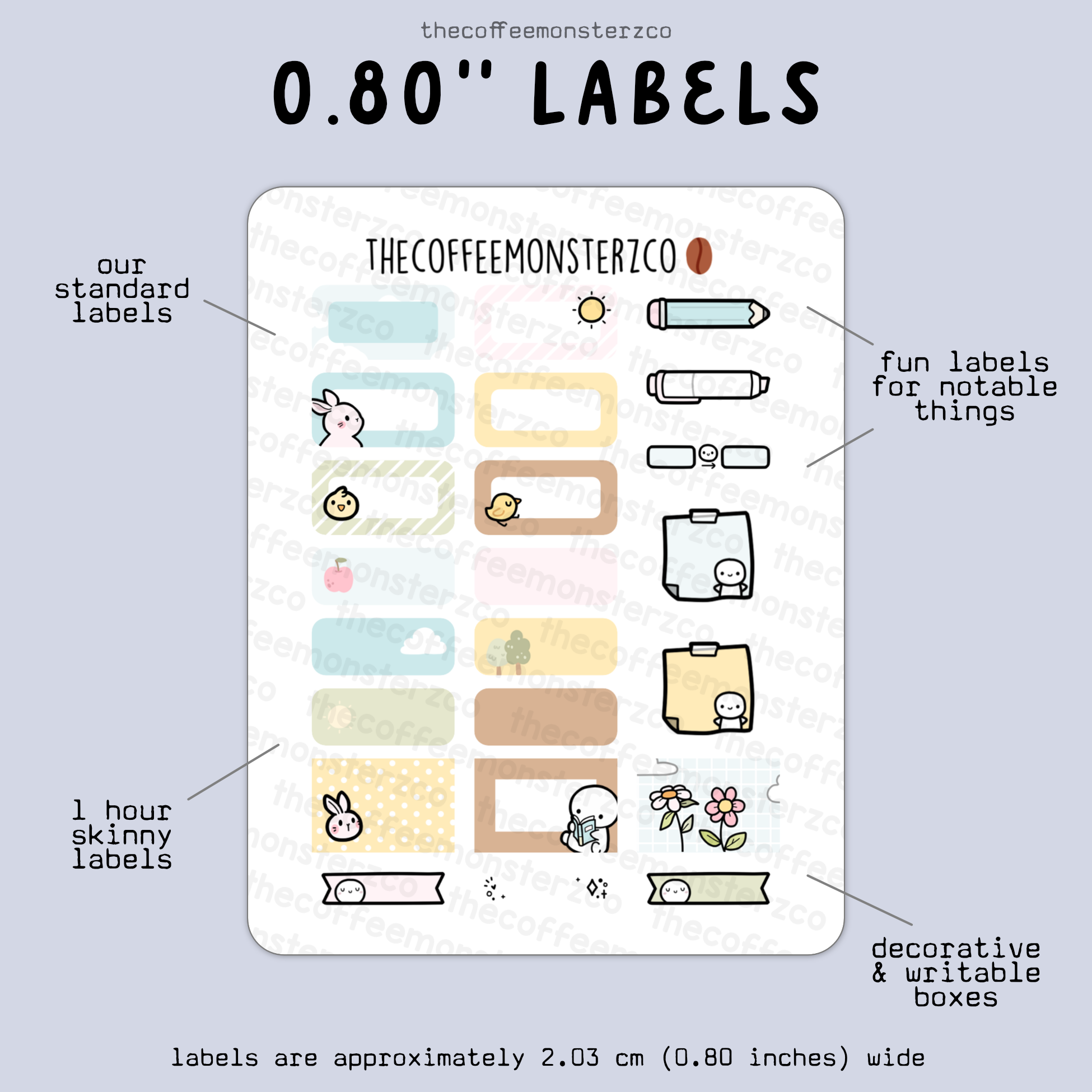 2025 Coordinating 0.80" Labels